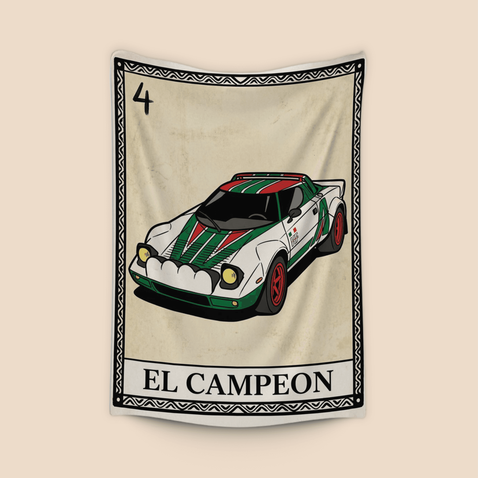 Lancia Stratos El Campeon Loteria Card