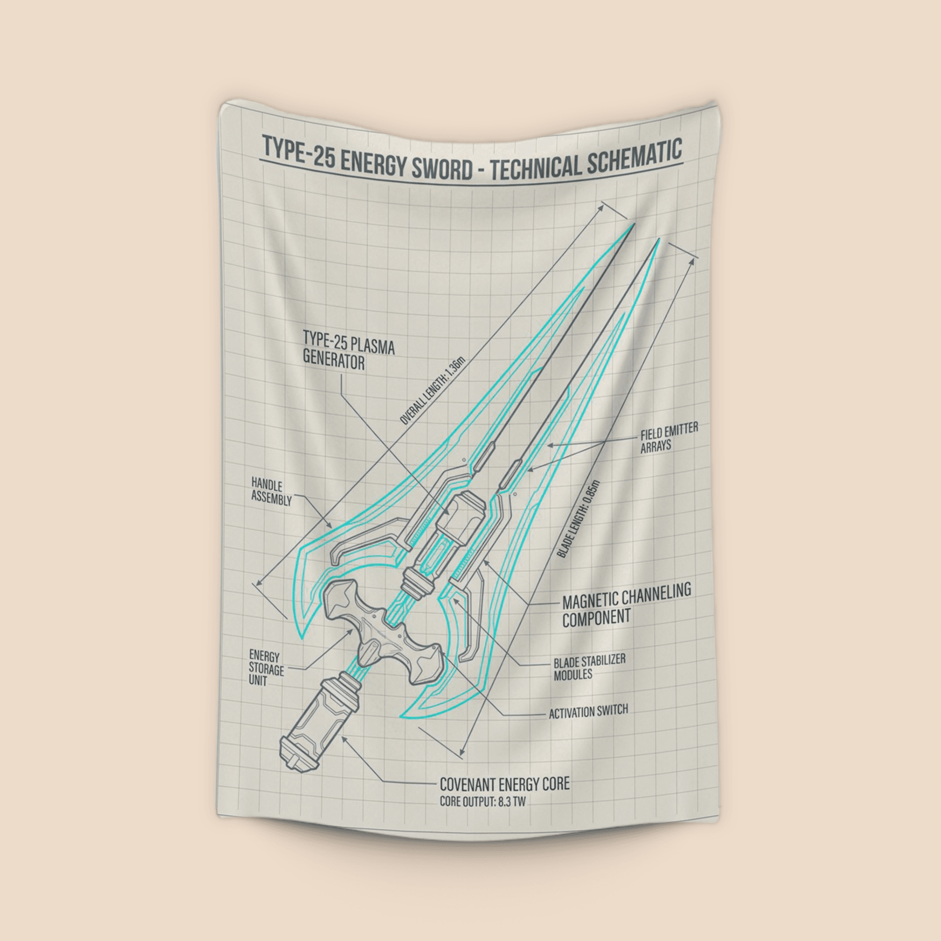 Energy Sword Technical Schematic