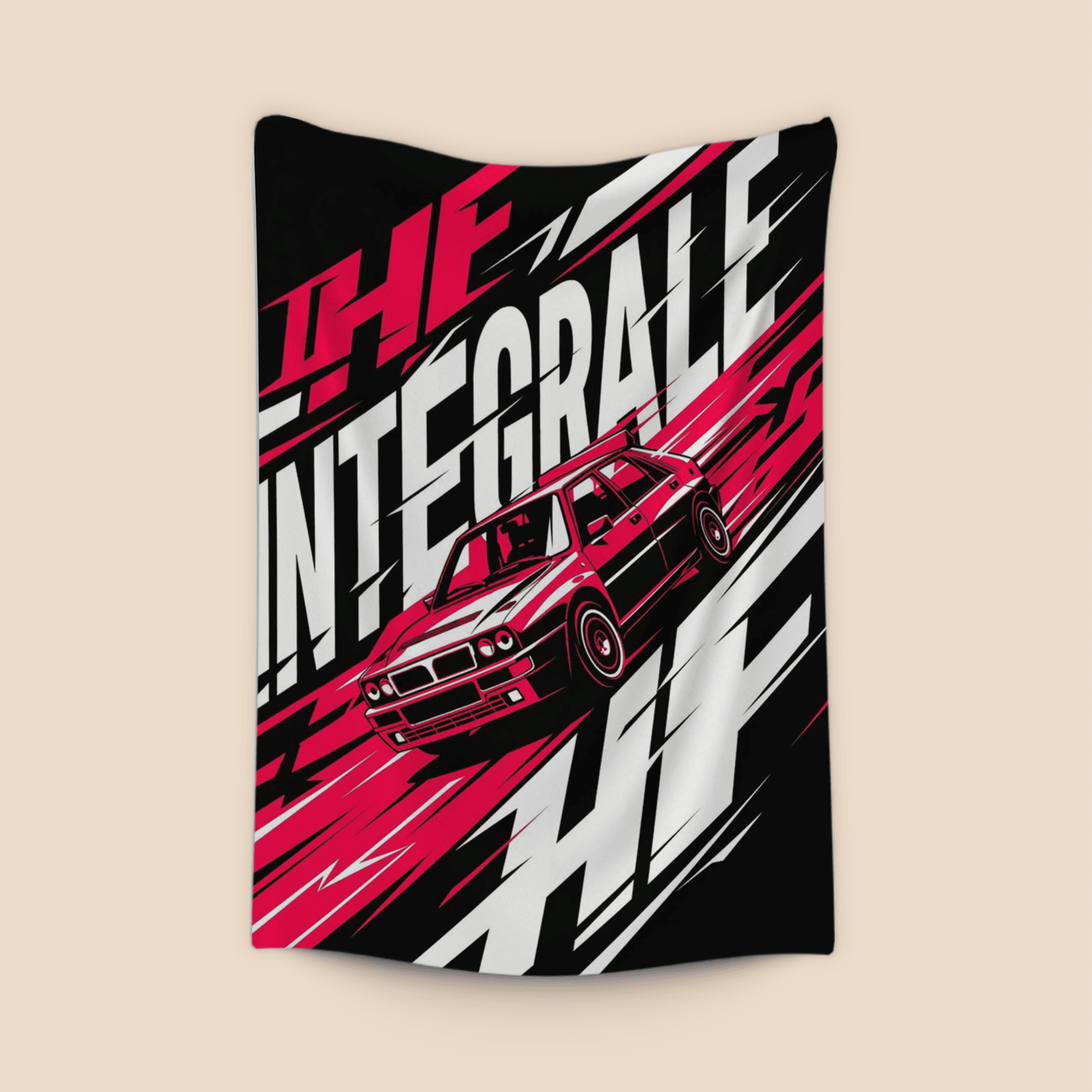 Lancia Delta HF Integrale High Speed Action Poster