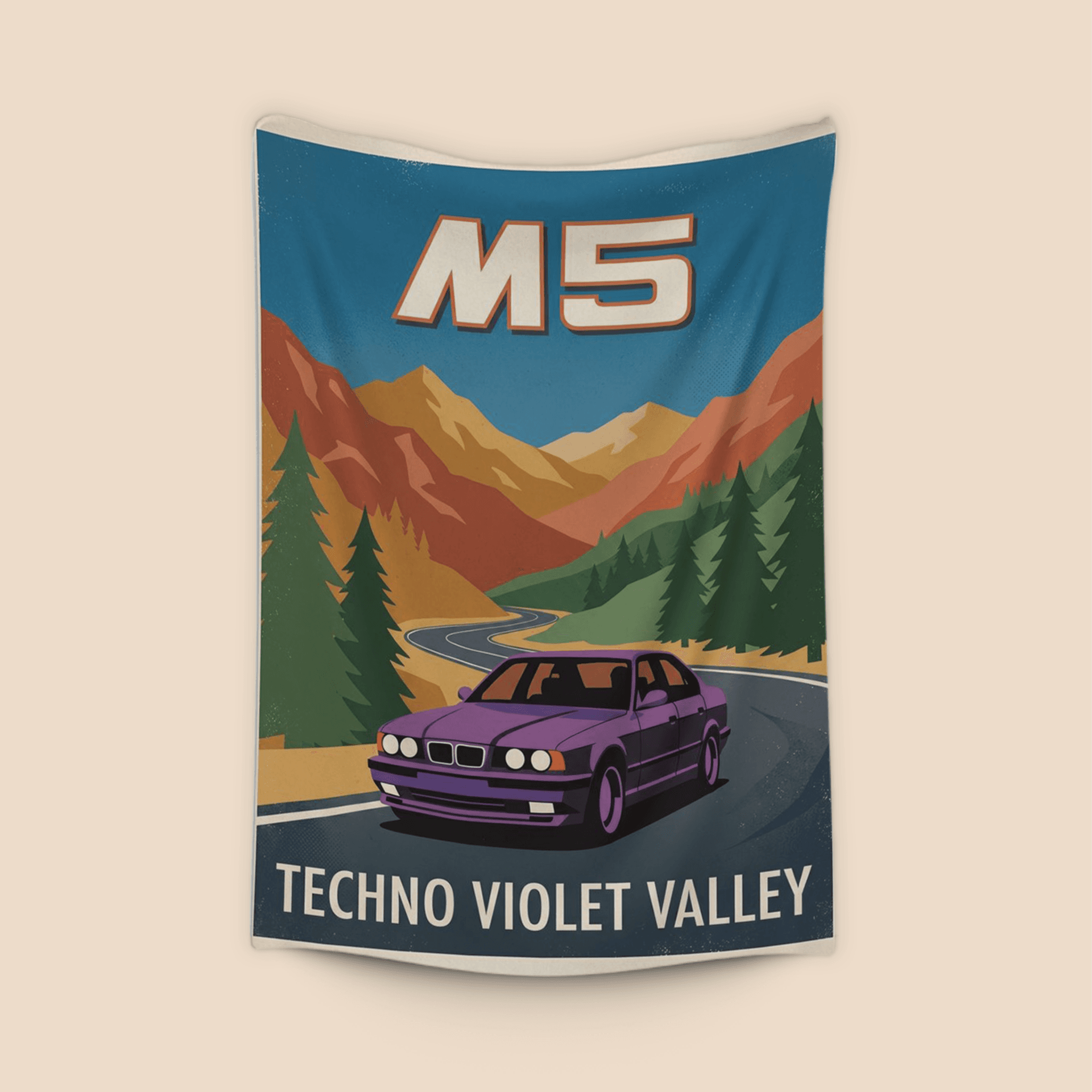 BMW E34 M5 Techno Violet Valley