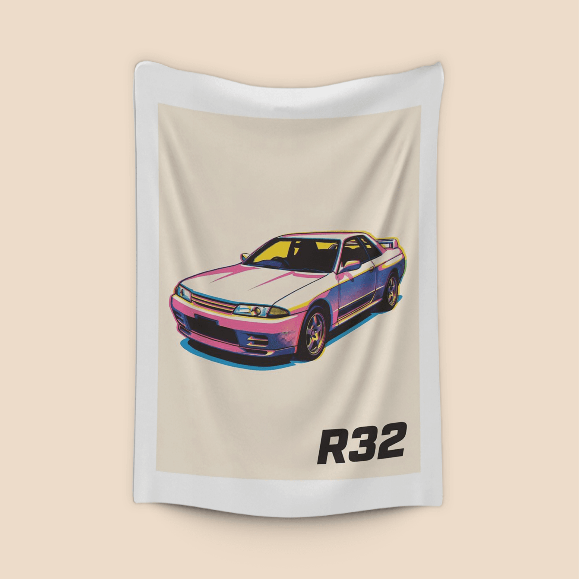 Retro Pop Art Skyline R32