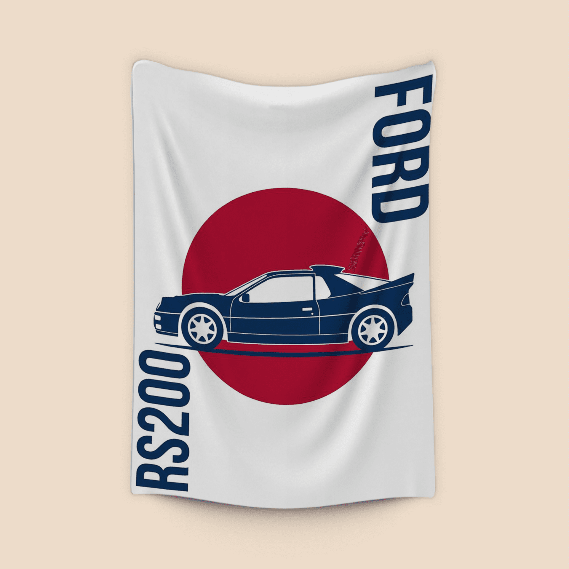 Minimalist Ford RS200 Rally Sun Poster