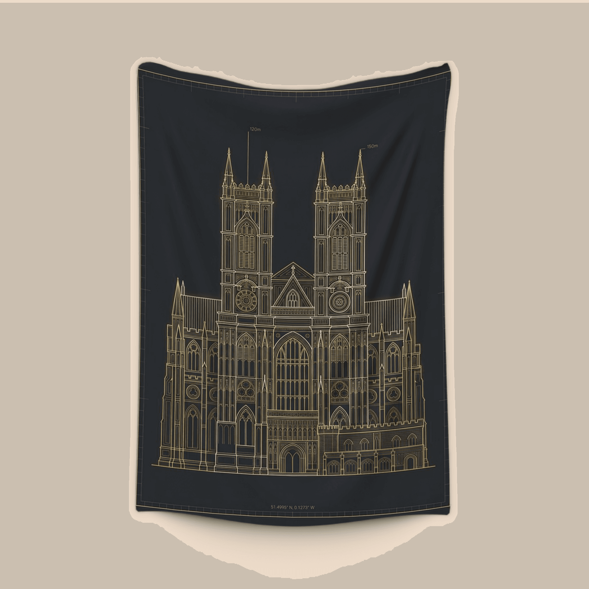 Westminster Abbey Gold Blueprint