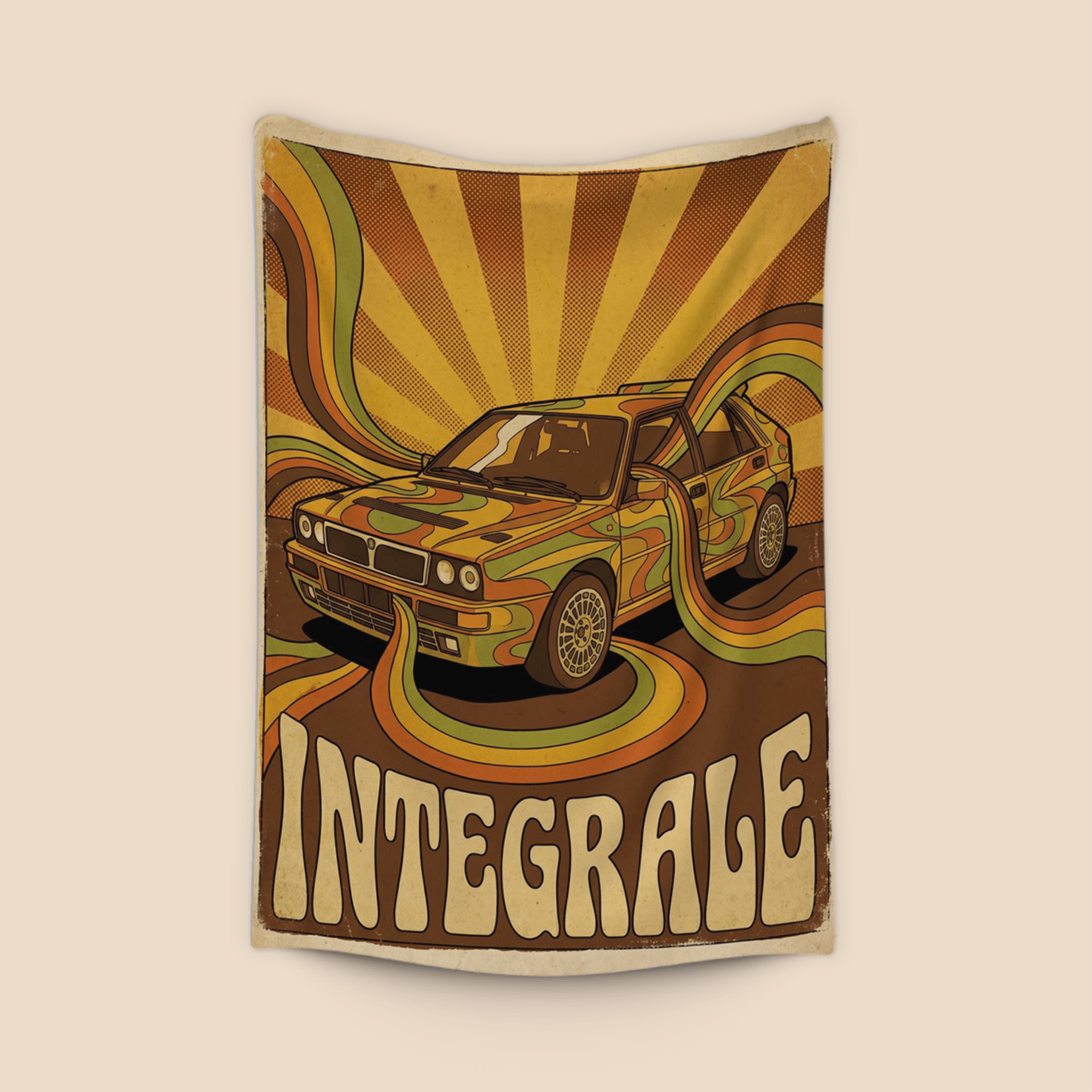 Integrale Psychedelic Retro Poster