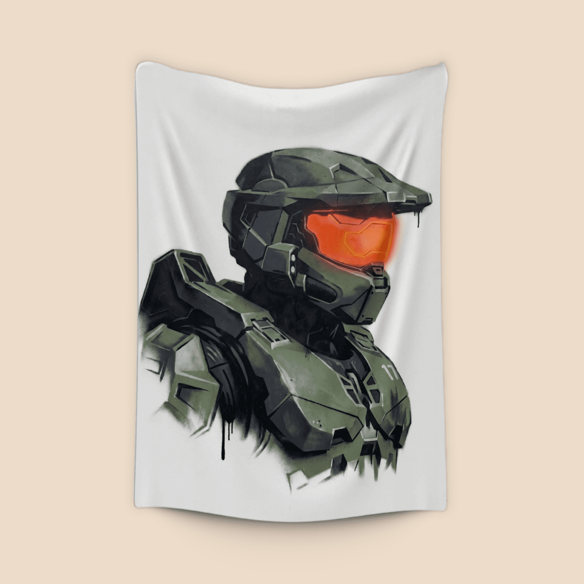 Master Chief Stencil Portrait