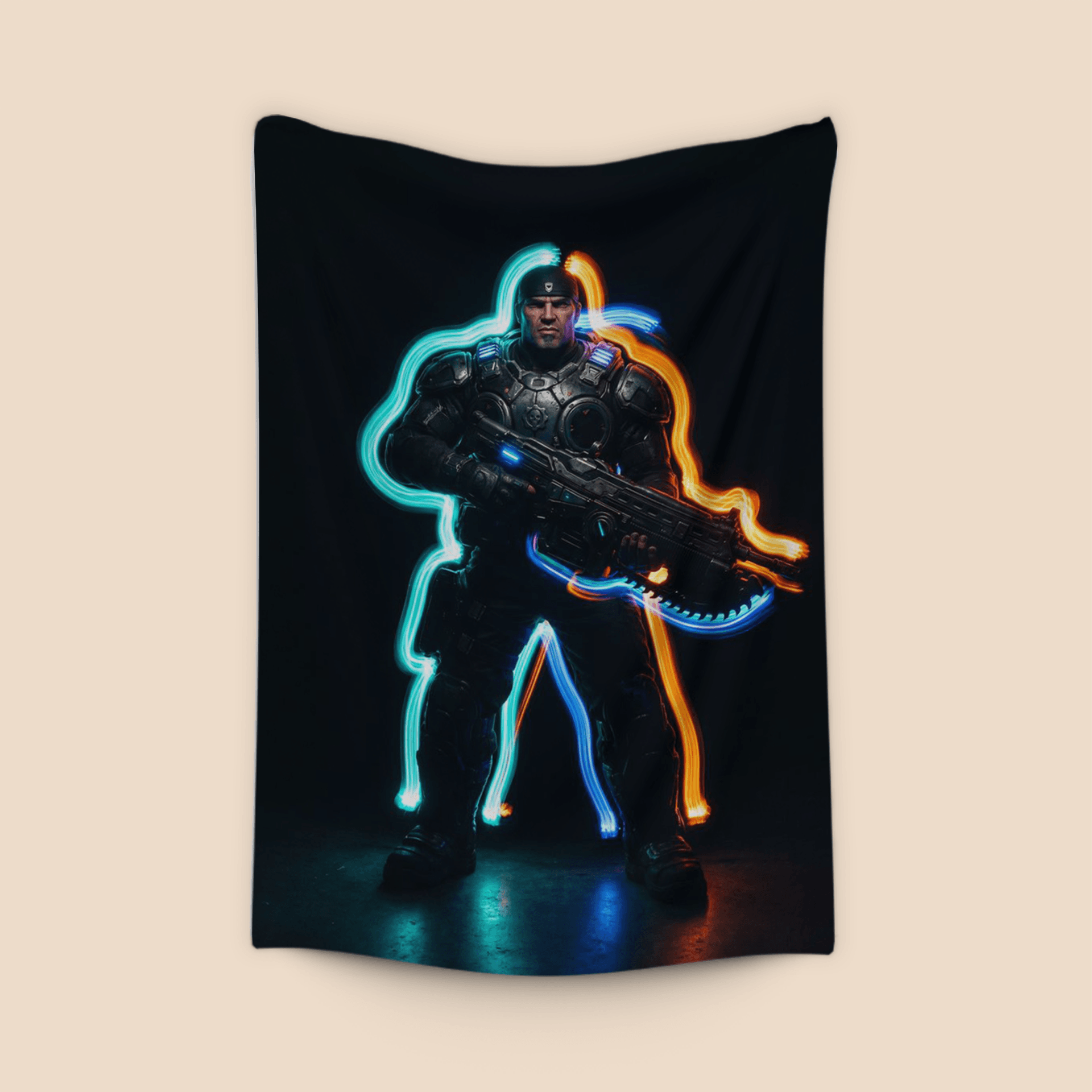 Marcus Fenix Neon Light Trails