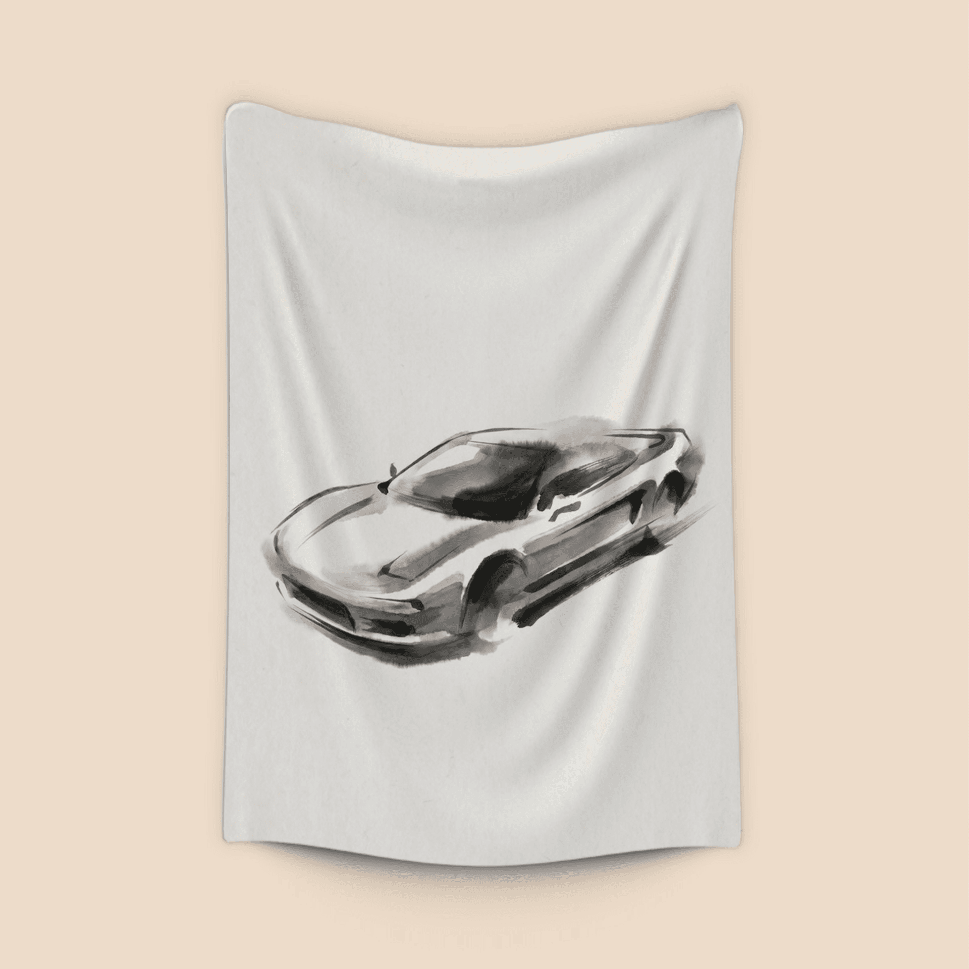 Minimalist NSX Sumi-e Art