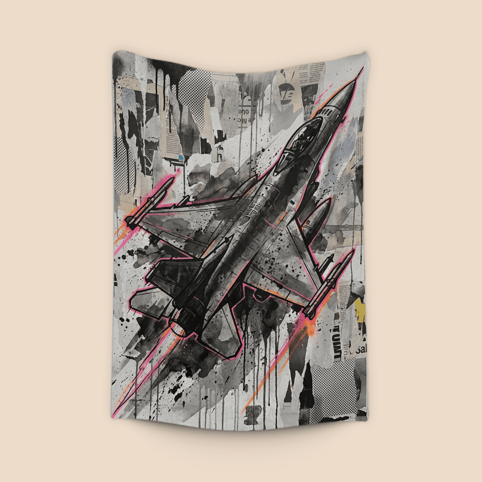 F-16 Street Art Collage