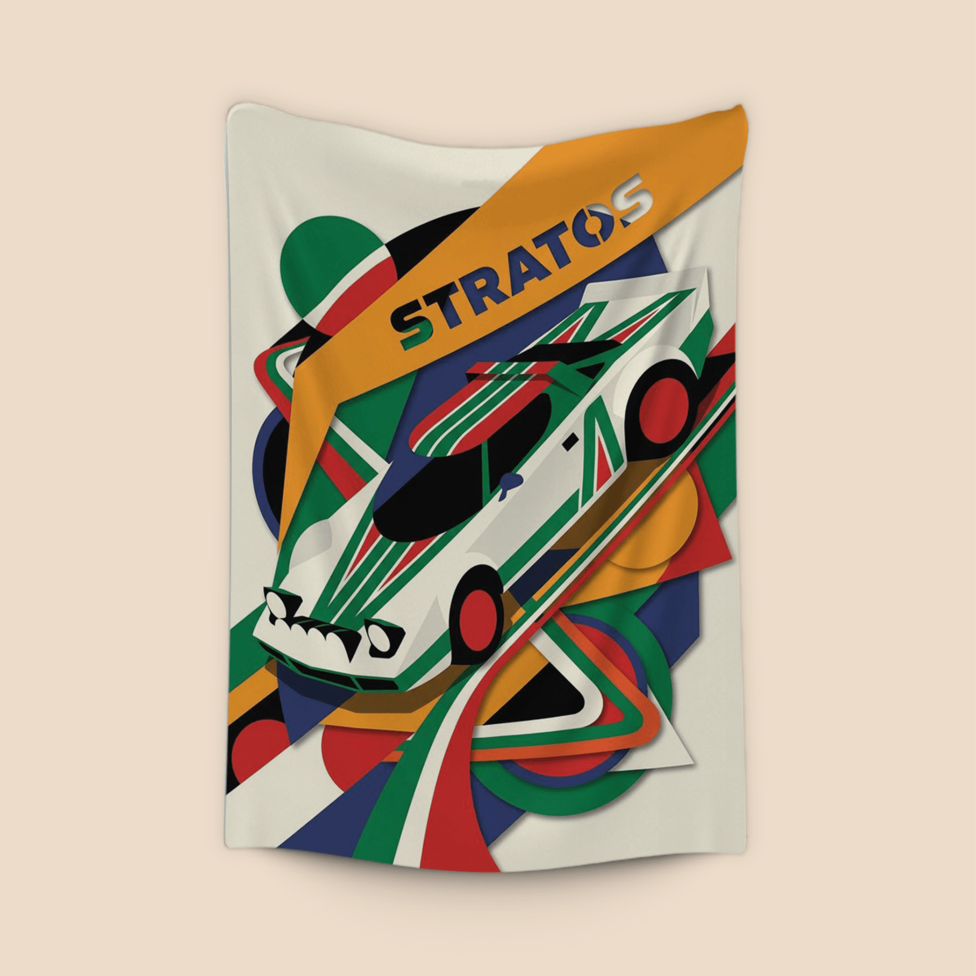 Lancia Stratos Alitalia Paper Cutout Art