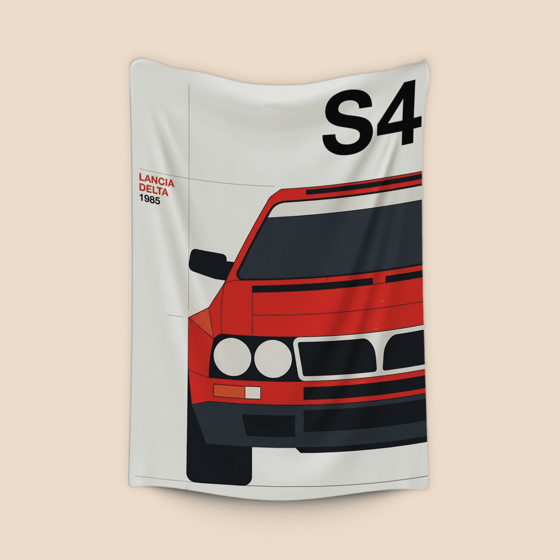Lancia Delta S4 1985 Minimalist Poster