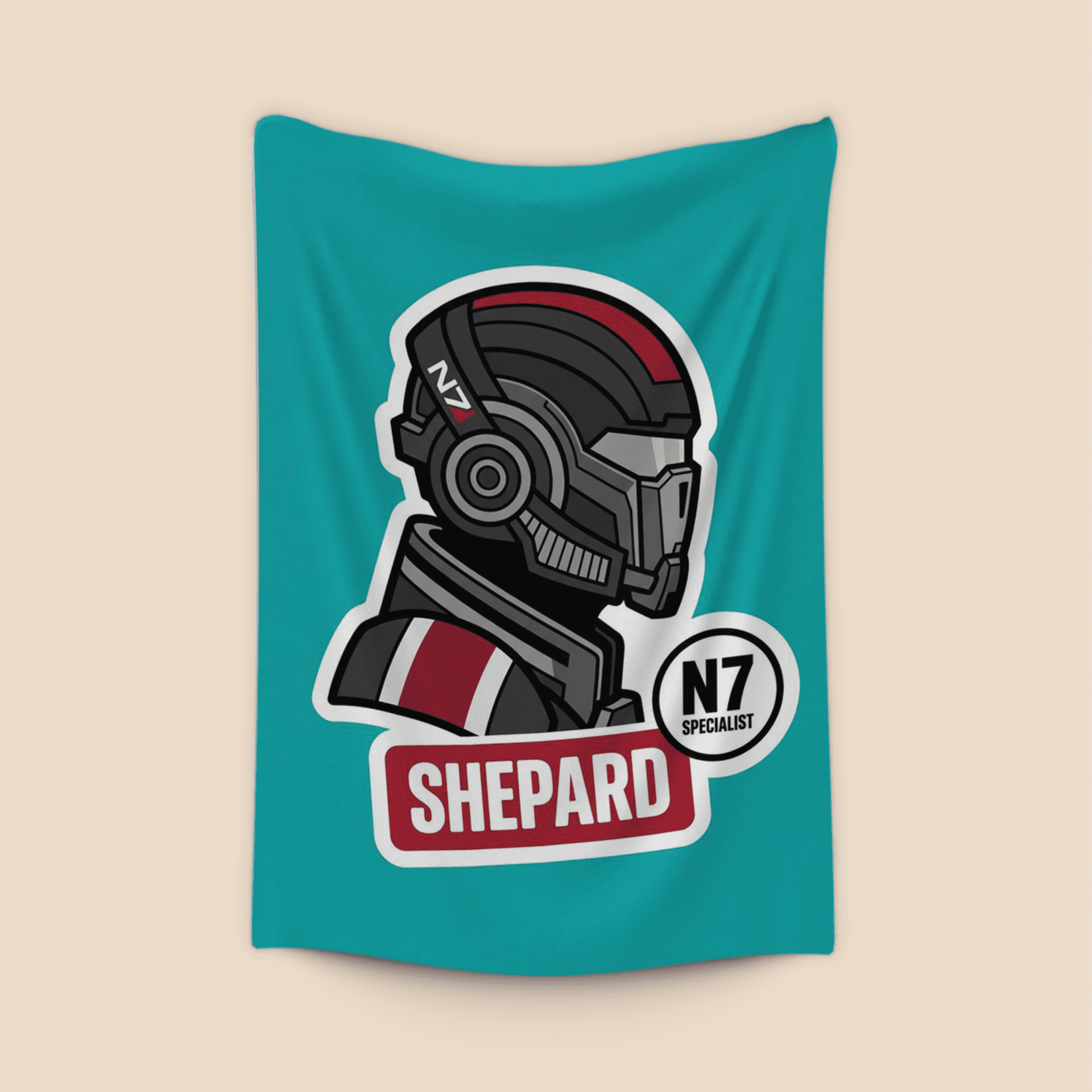 Commander Shepard N7 Sticker Art