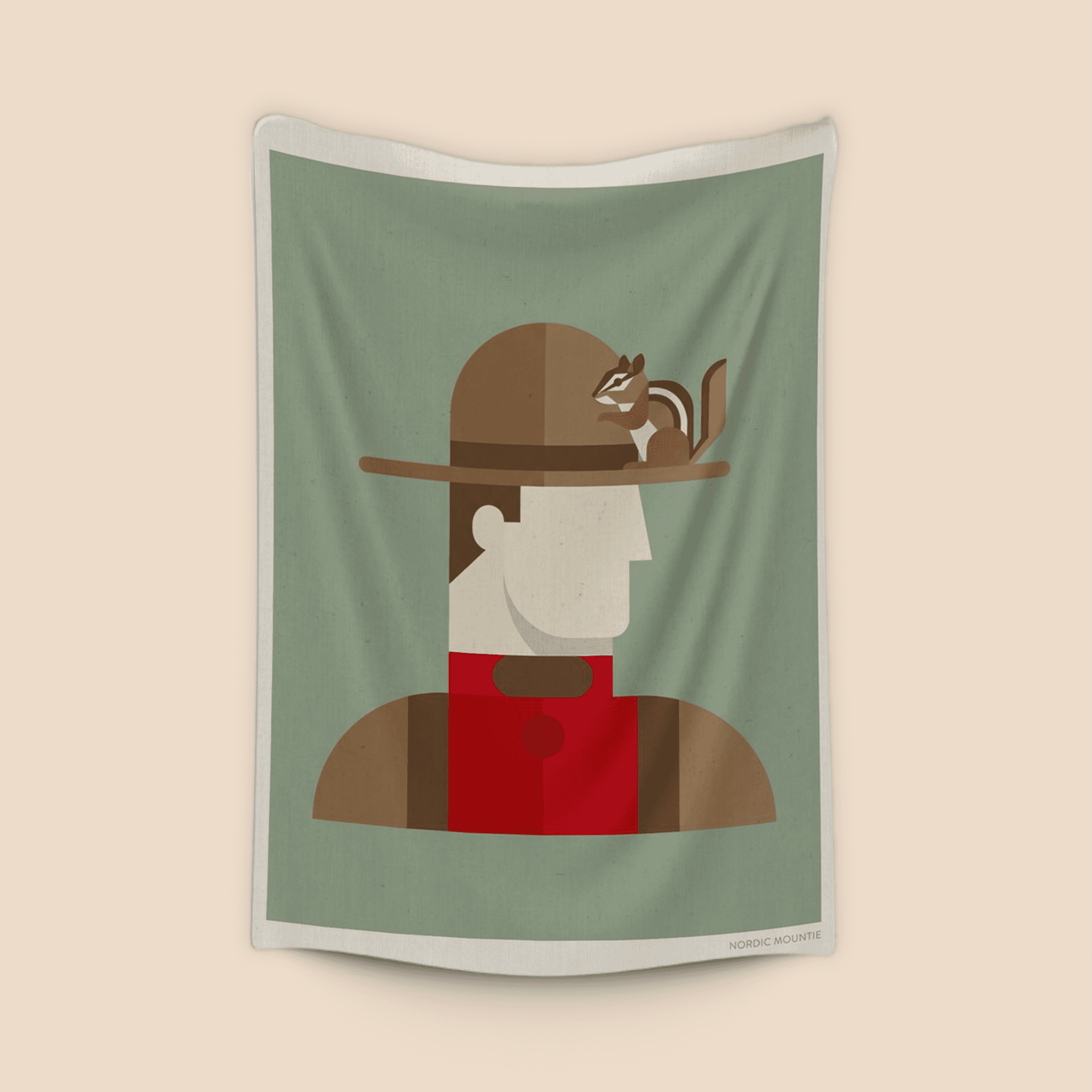 Nordic Mountie: Minimalist Canadian Guard and Chipmunk