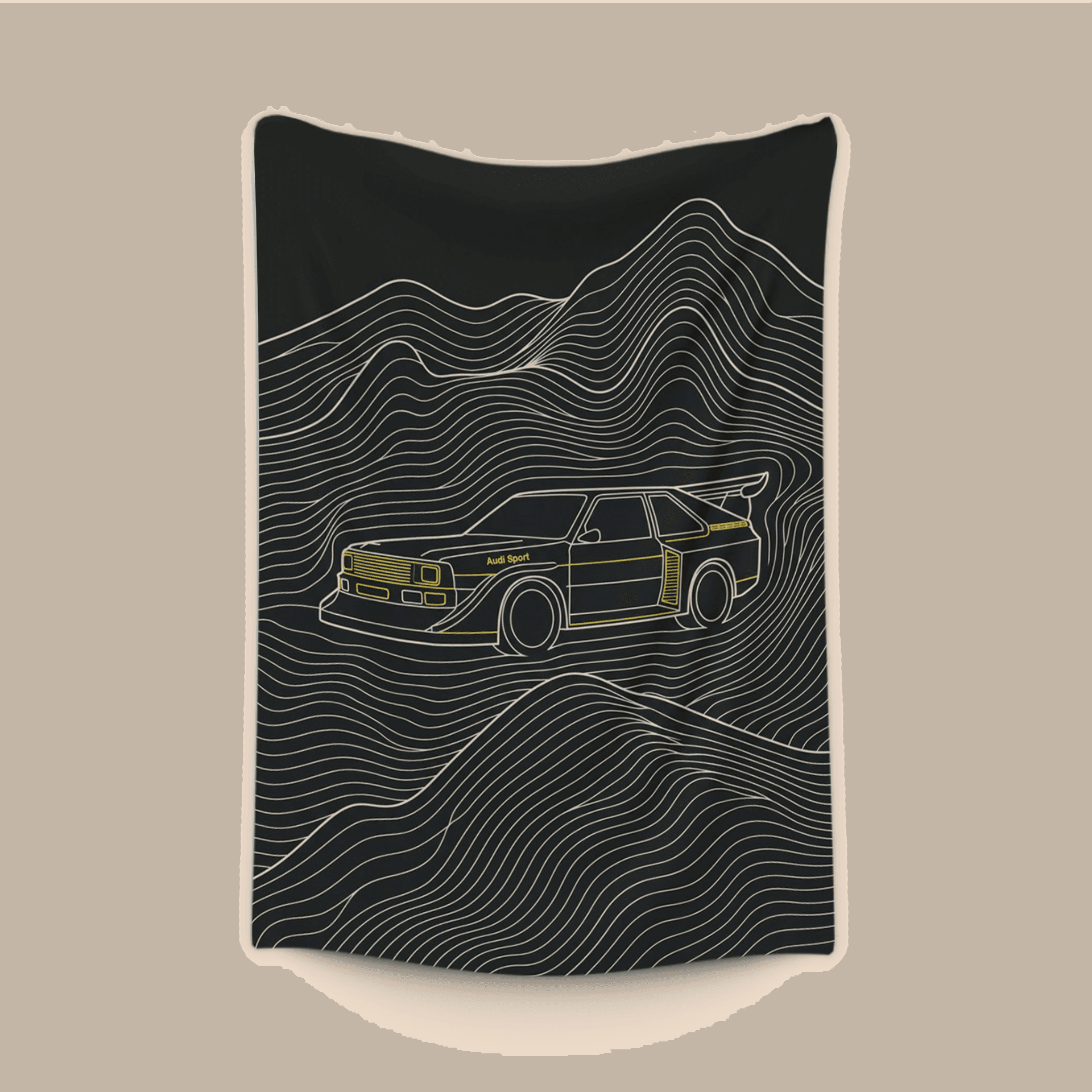 Quattro S1 Topographic Line Art