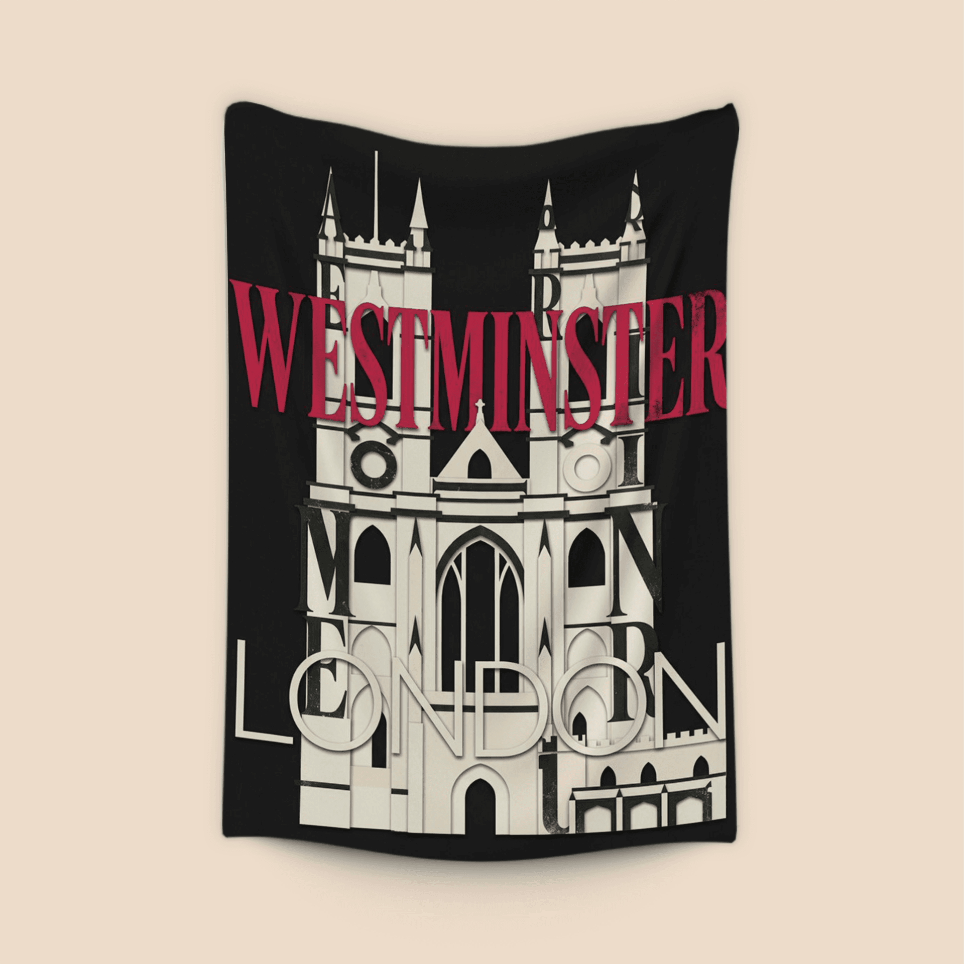 Minimalist Westminster Abbey London Graphic