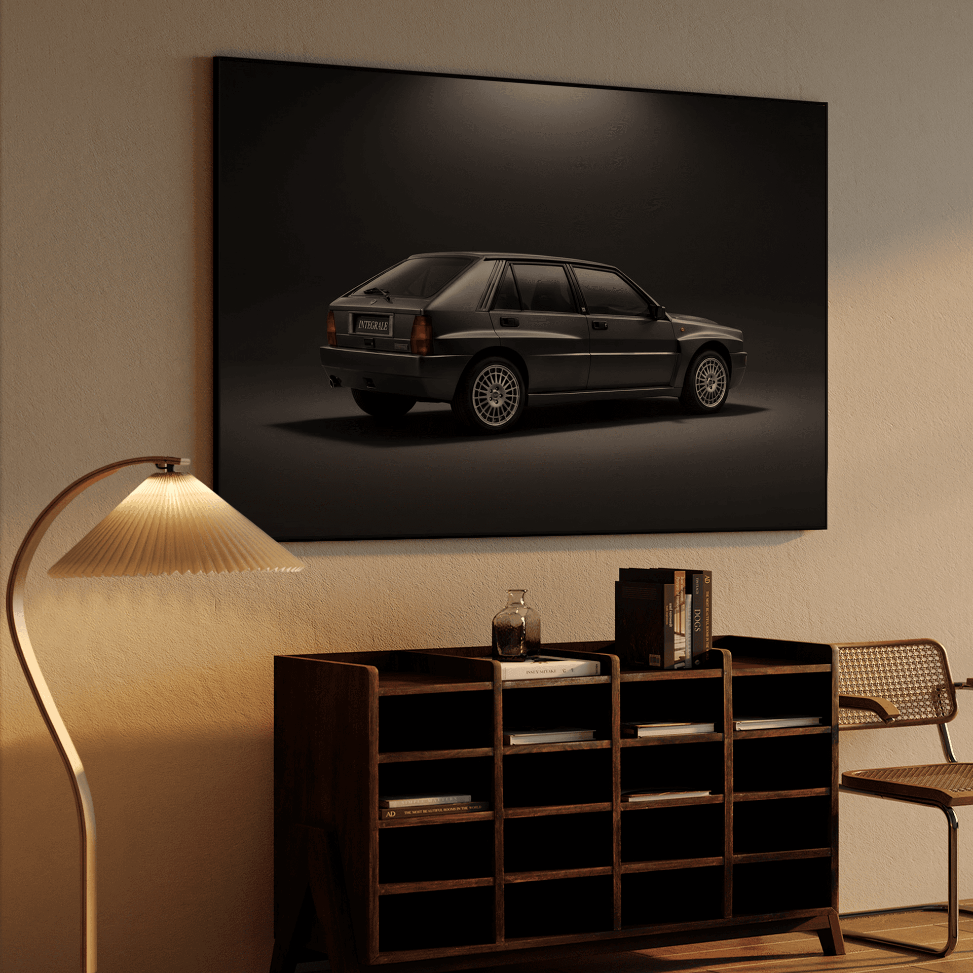 Lancia Delta Integrale Gunmetal Grey Studio Portrait