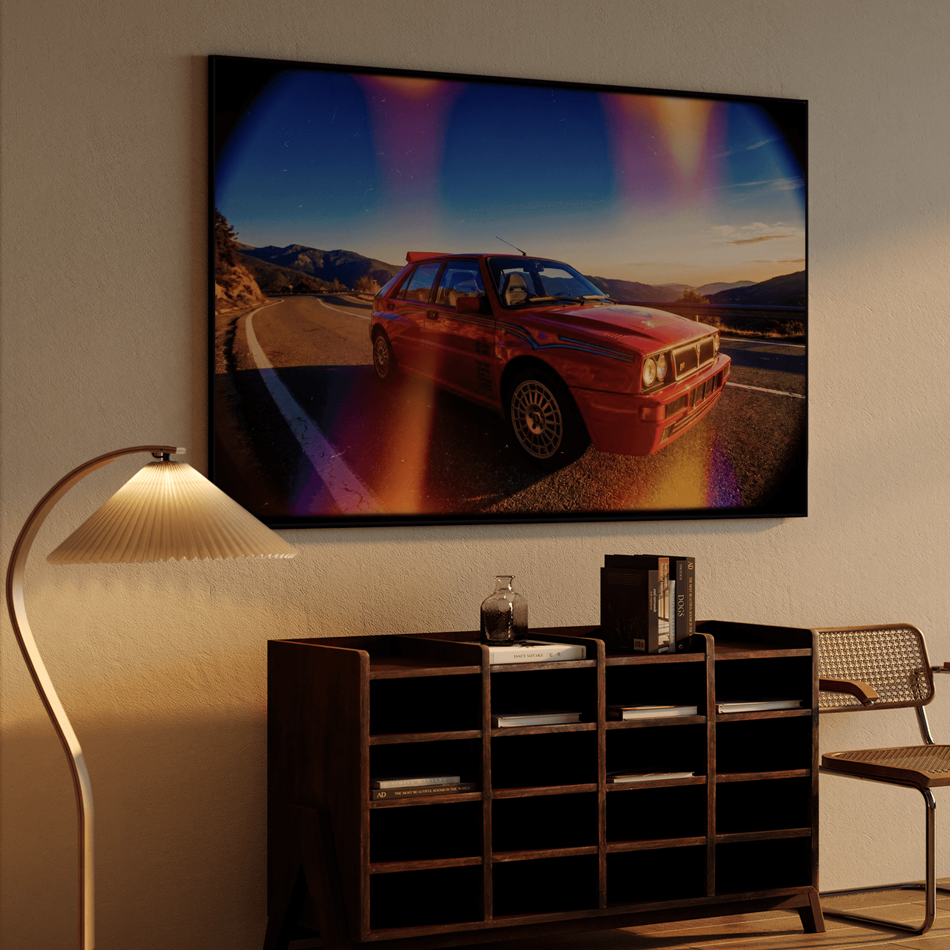 Lancia Delta Integrale Mountain Golden Hour