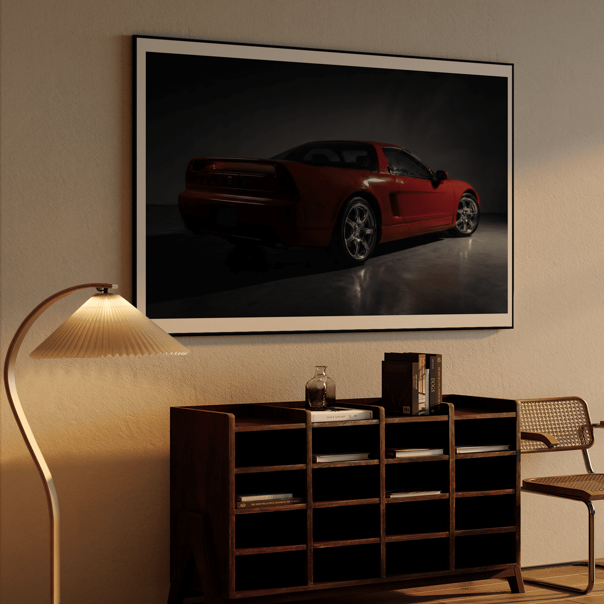 Red Honda NSX Studio Portrait