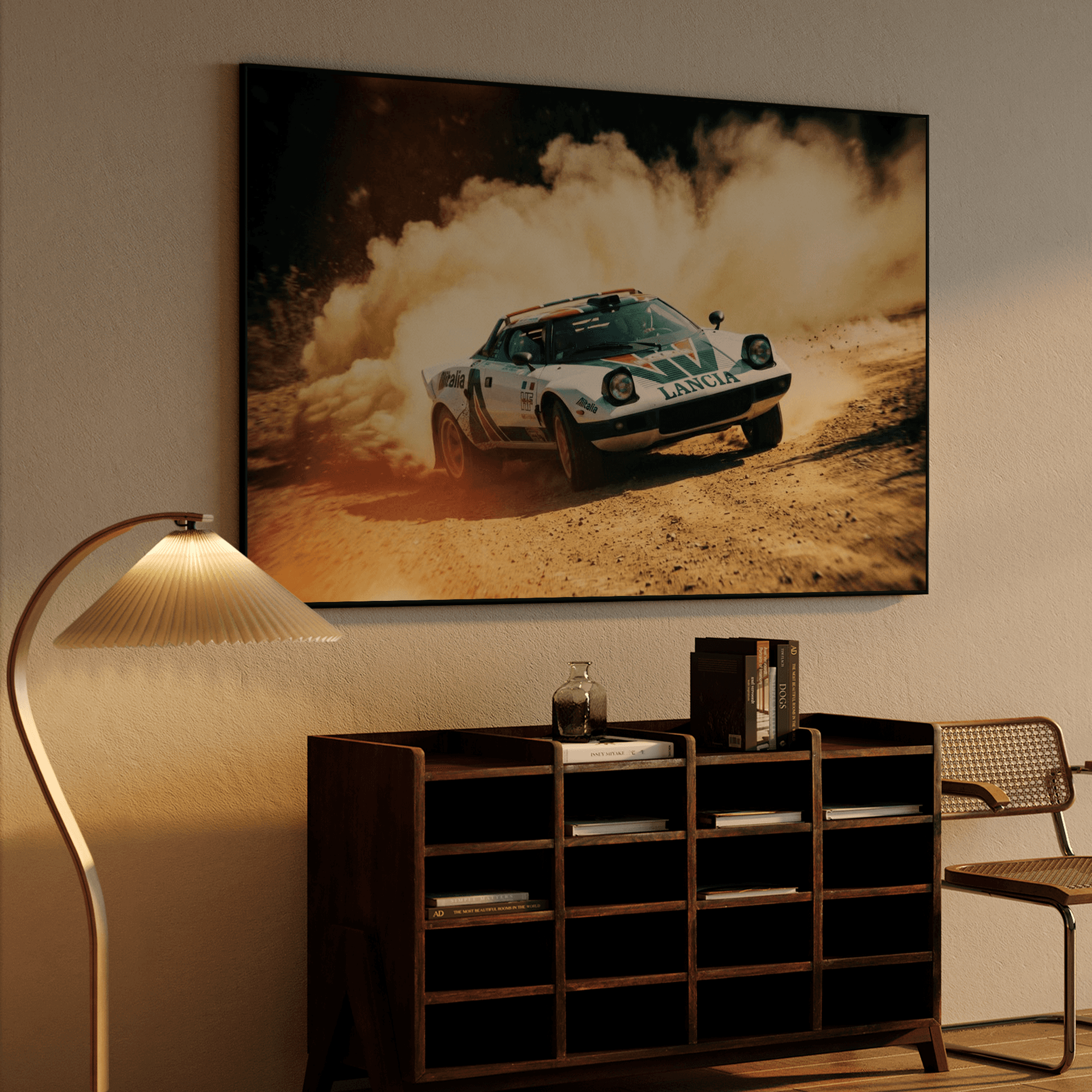 Lancia Stratos Alitalia Rally Dust Storm