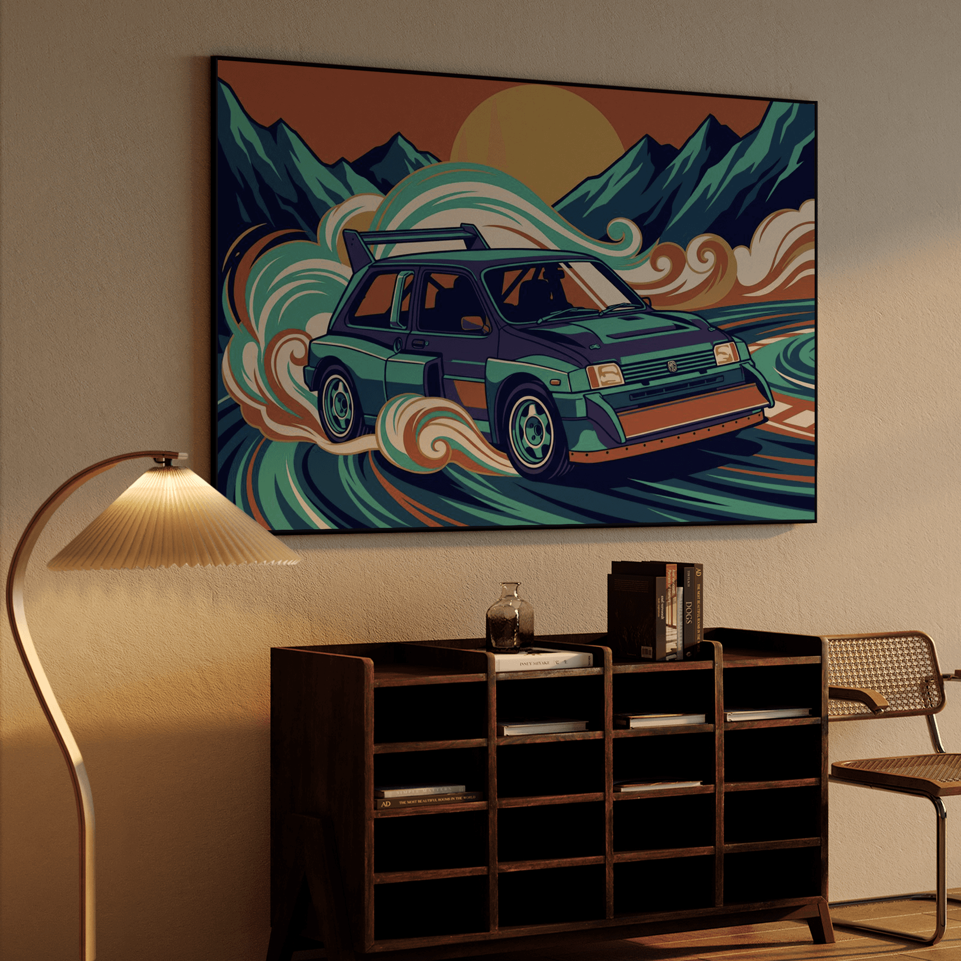 MG Metro 6R4 Ukiyo-e Wave Art