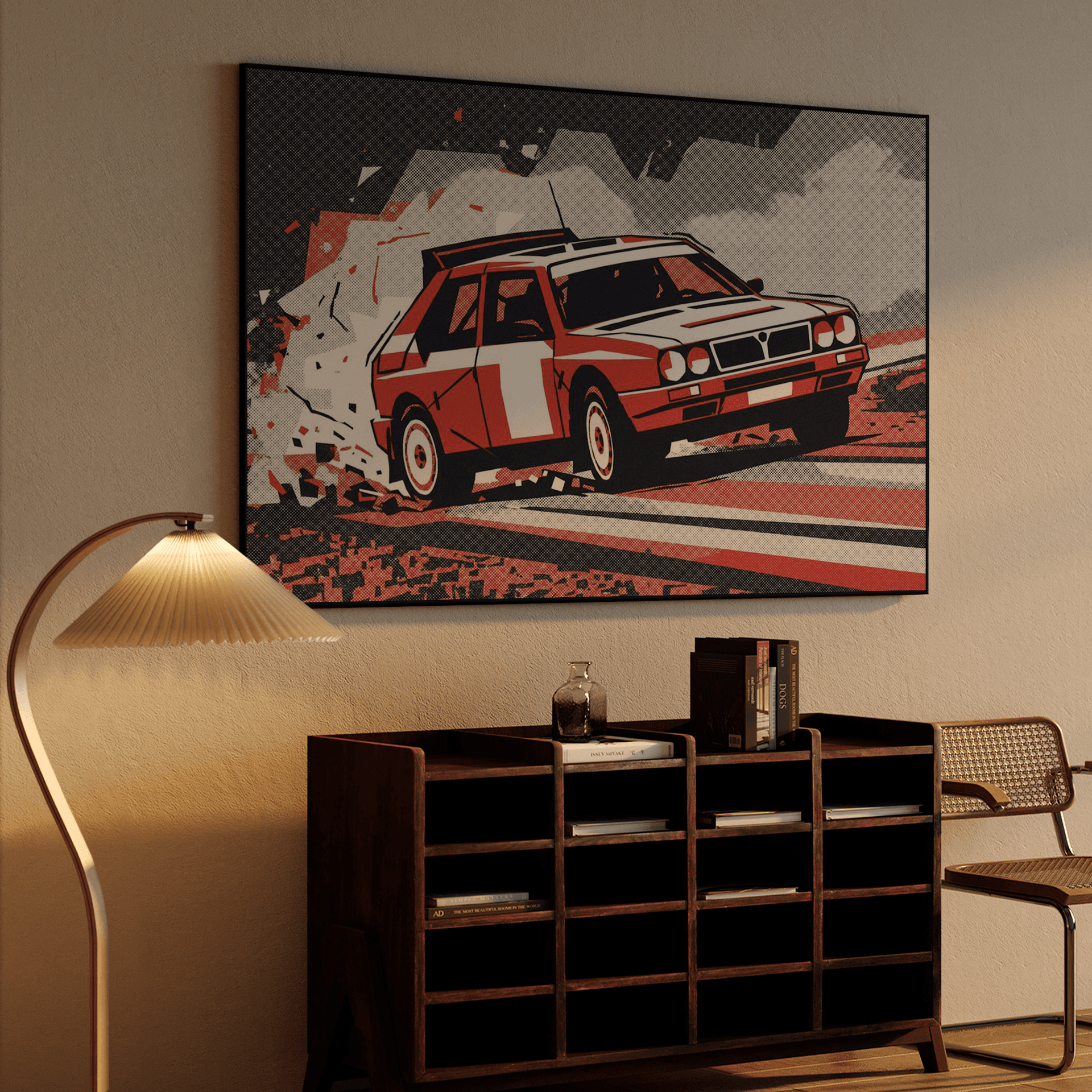 Lancia Delta S4 Halftone Pop Art