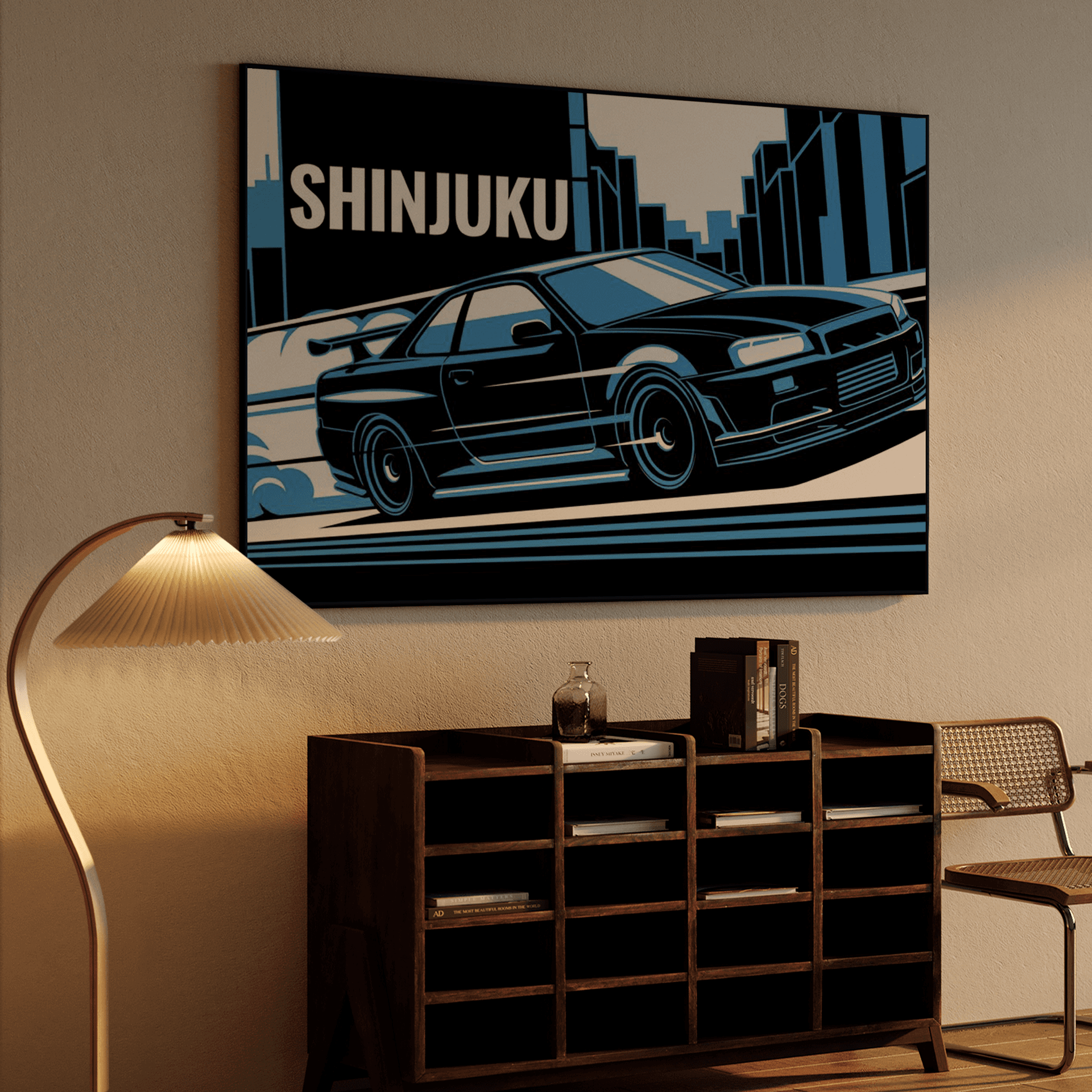 Shinjuku Speed: Nissan Skyline GT-R R34 Flat Art