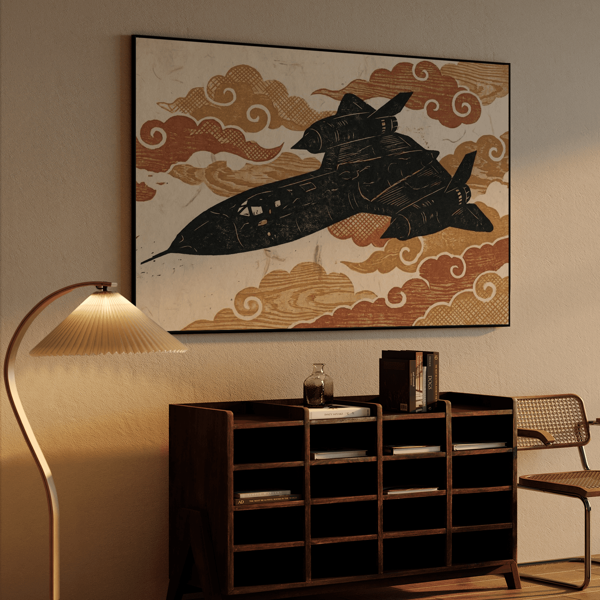 Ukiyo-e SR-71 Blackbird