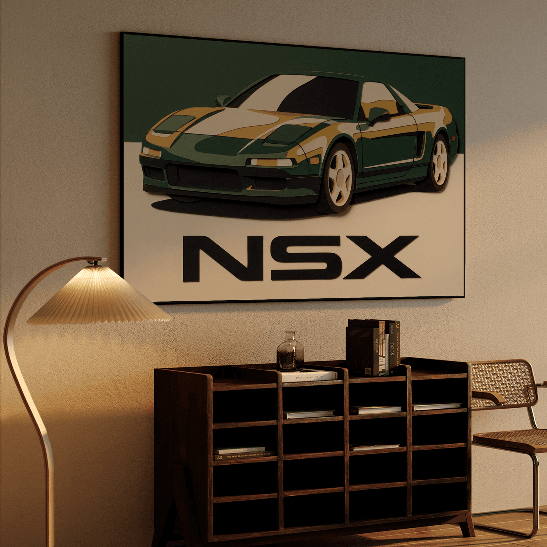 Paper Cutout NSX Graphic