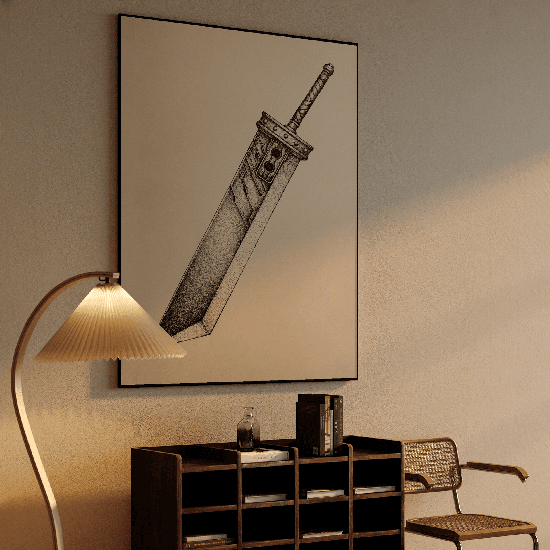 Pen and Ink Buster Sword