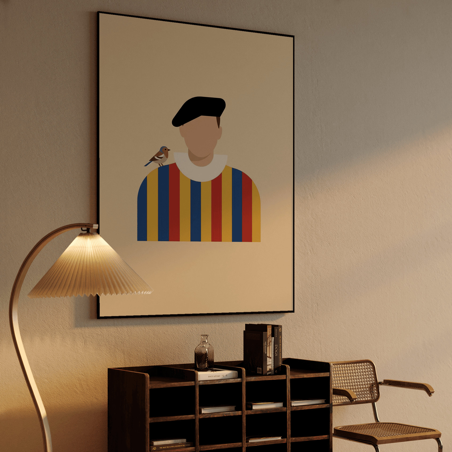 The Guard's Friend: Minimalist Swiss Guard Art