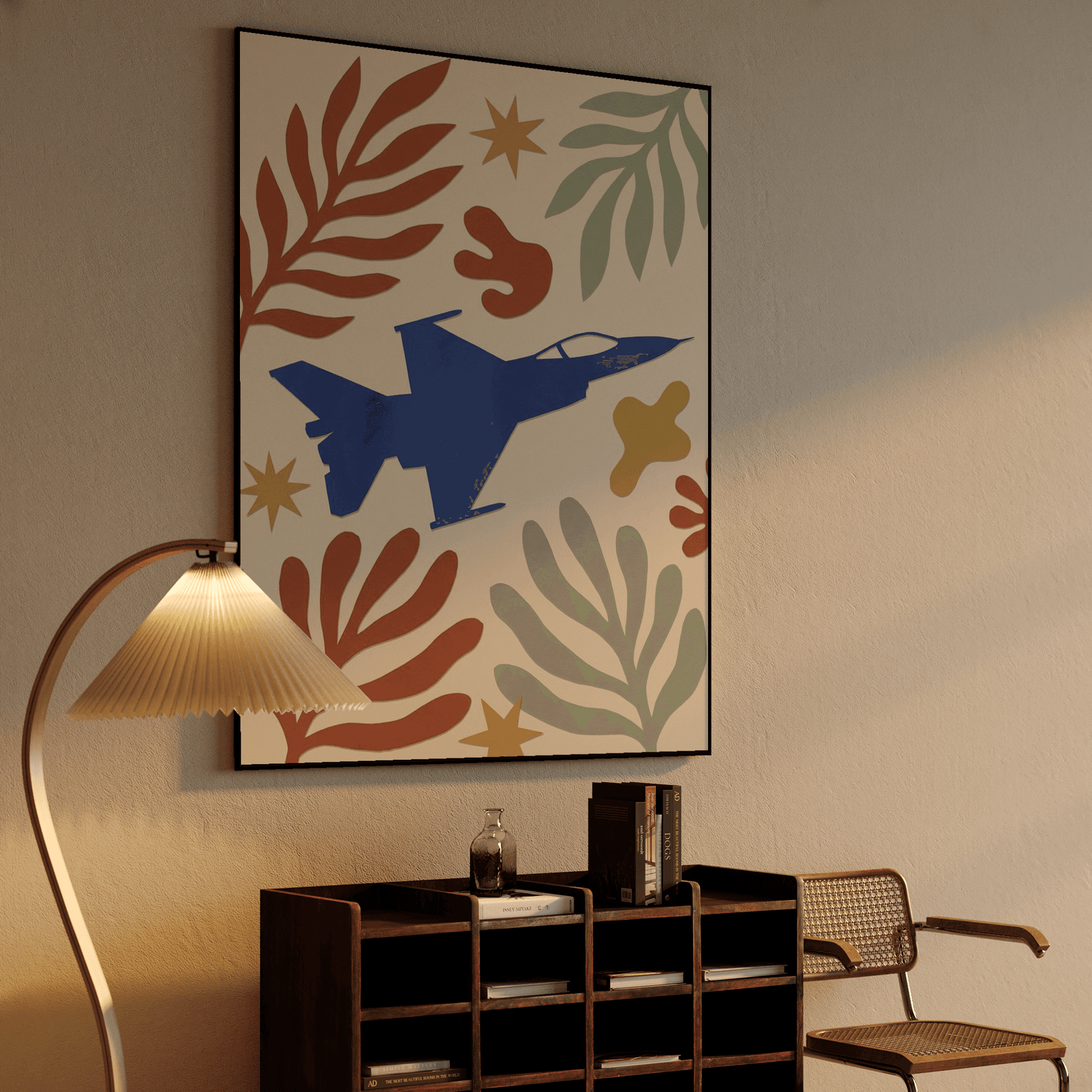 F-16 Fighting Falcon Matisse Style