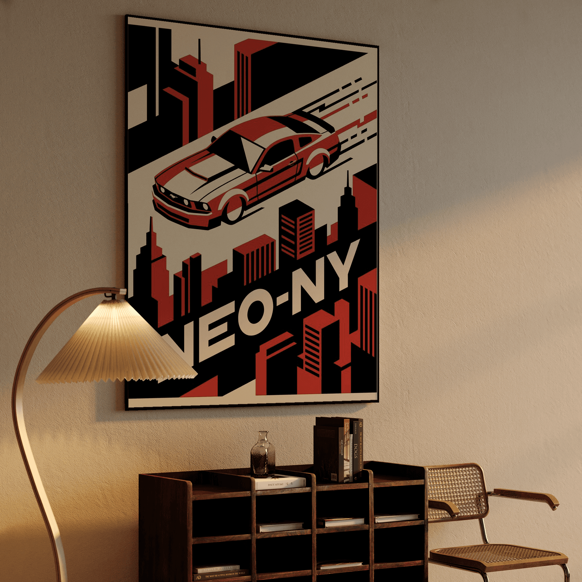 Neo-NY Isometric: Classic Ford Mustang