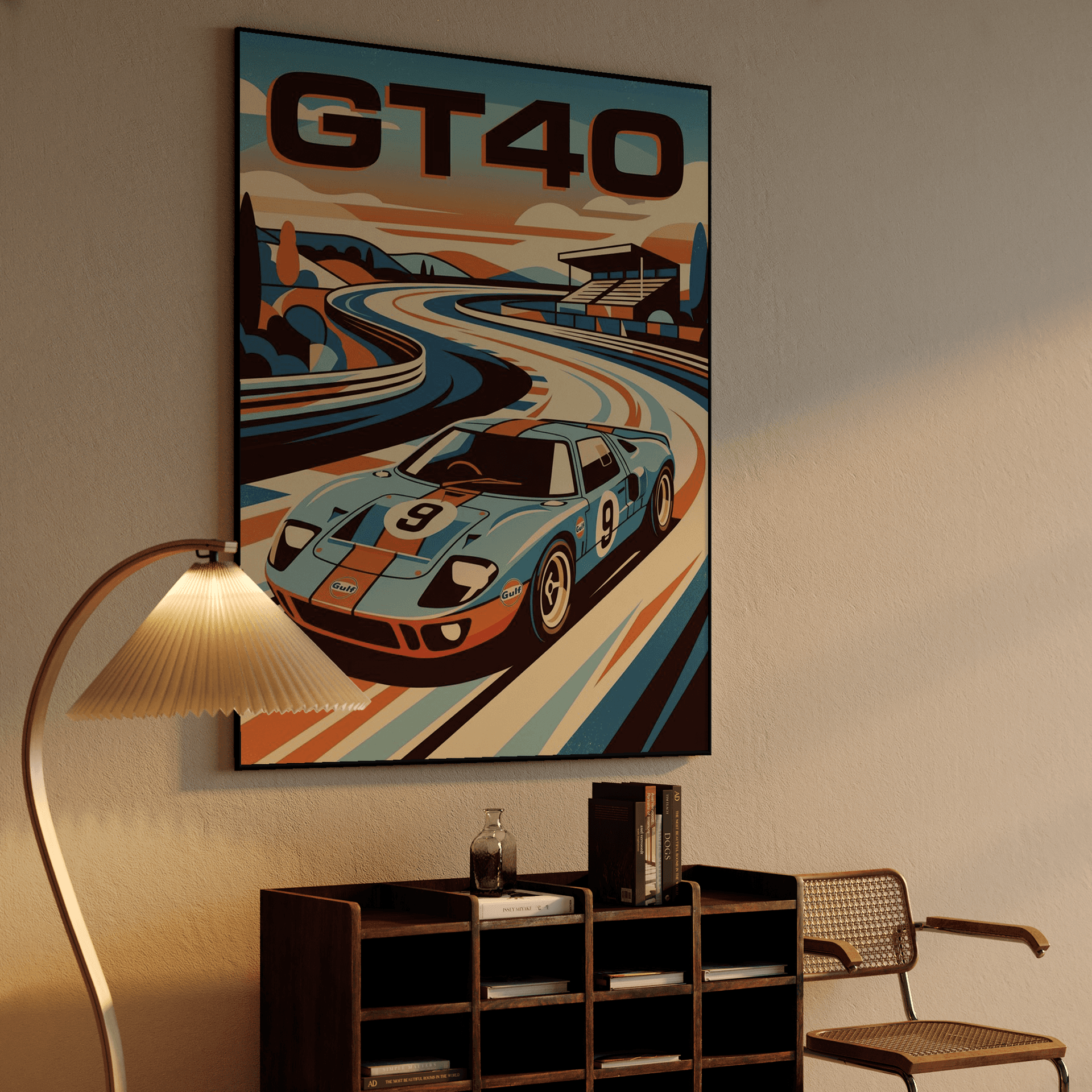 Ford GT40 Gulf Livery Winding Circuit