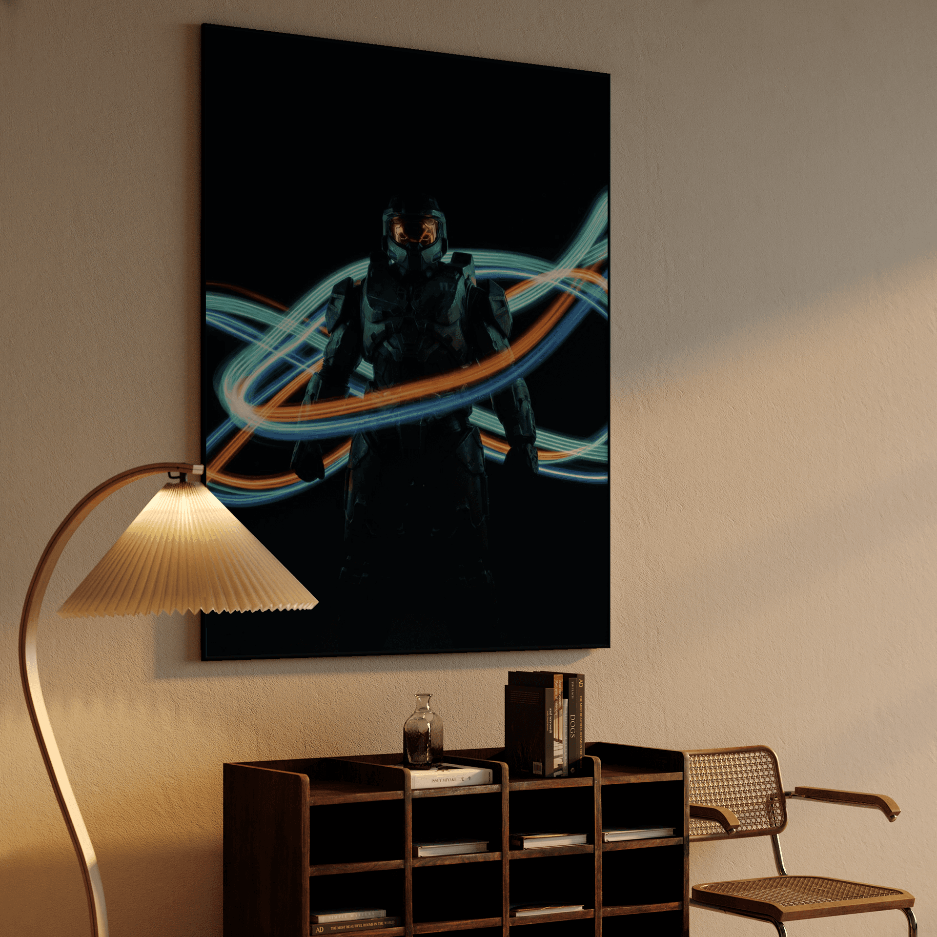 Master Chief Neon Light Trails