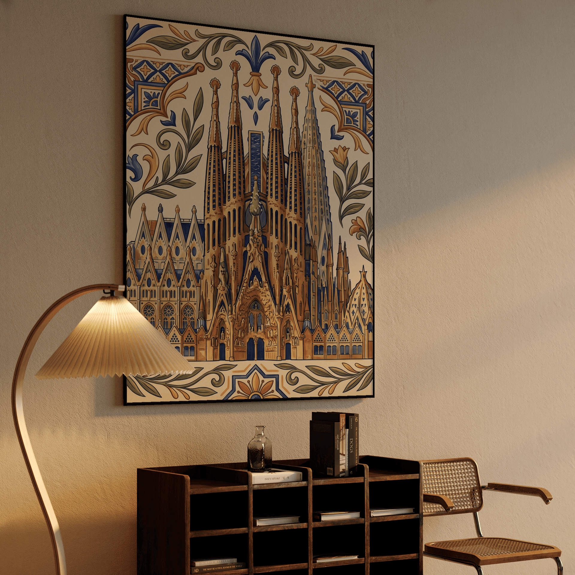 Sagrada Familia Majolica Motif