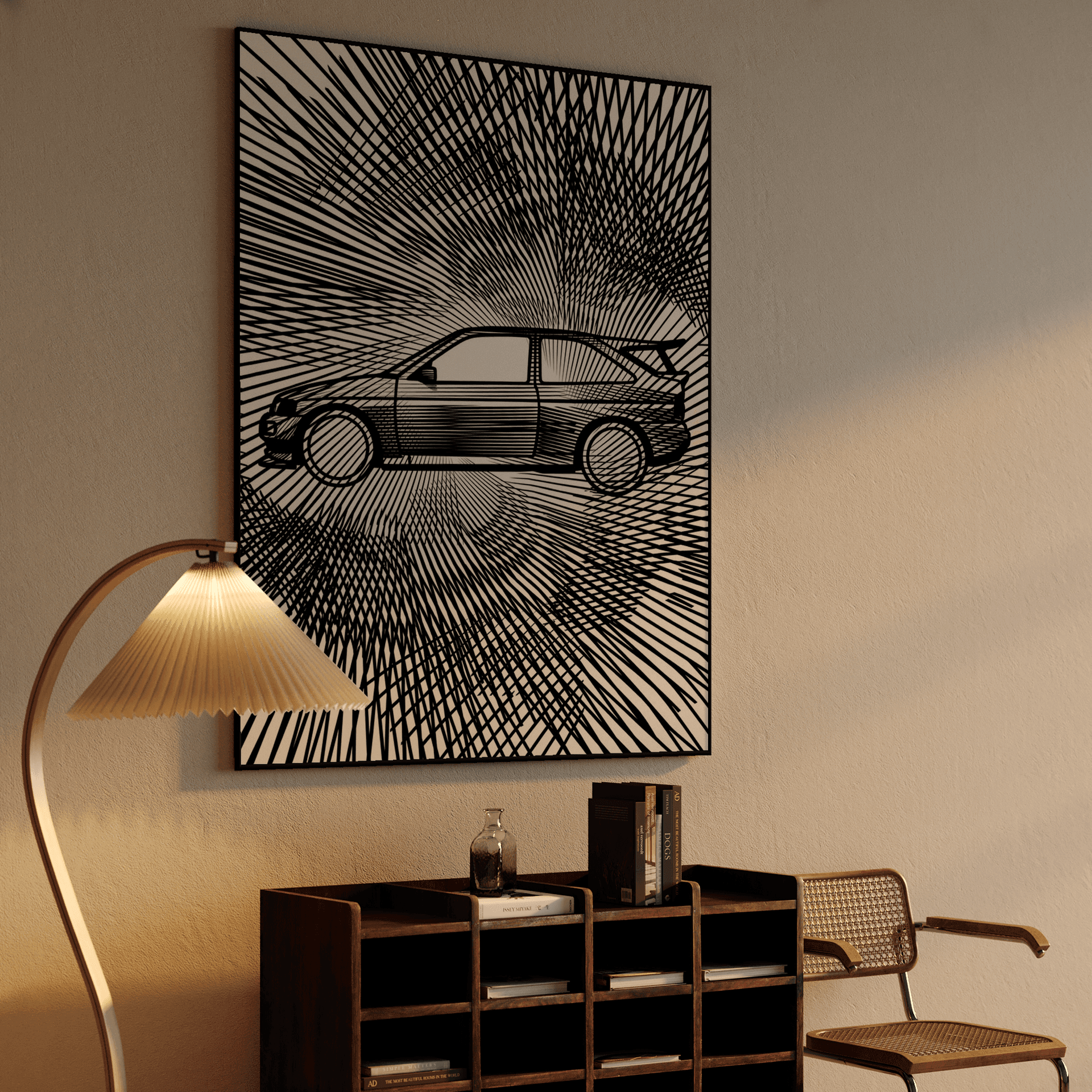 Cosworth RS Cross-Hatch Op Art