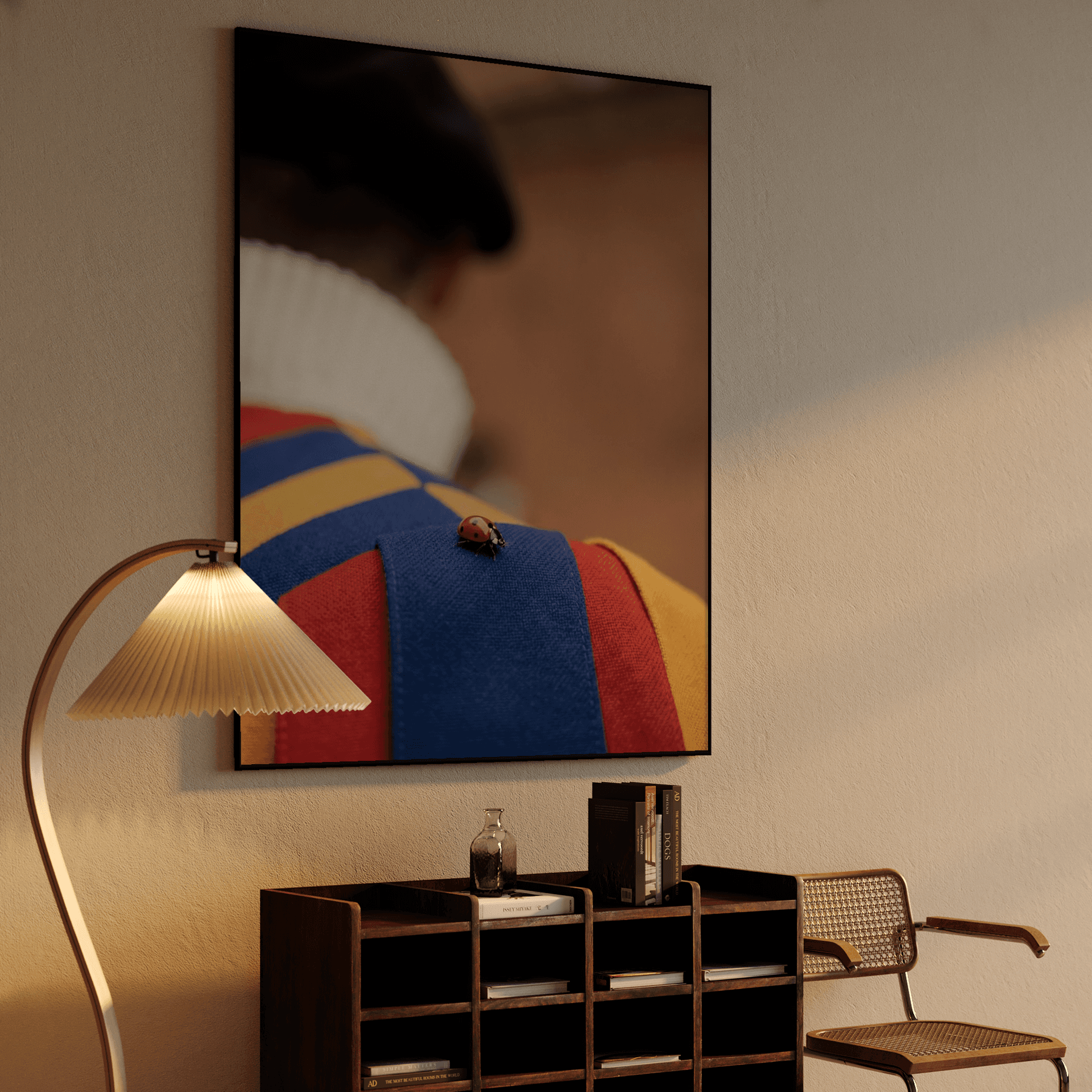 The Guard's Ladybug: Close-up of Swiss Guard Uniform