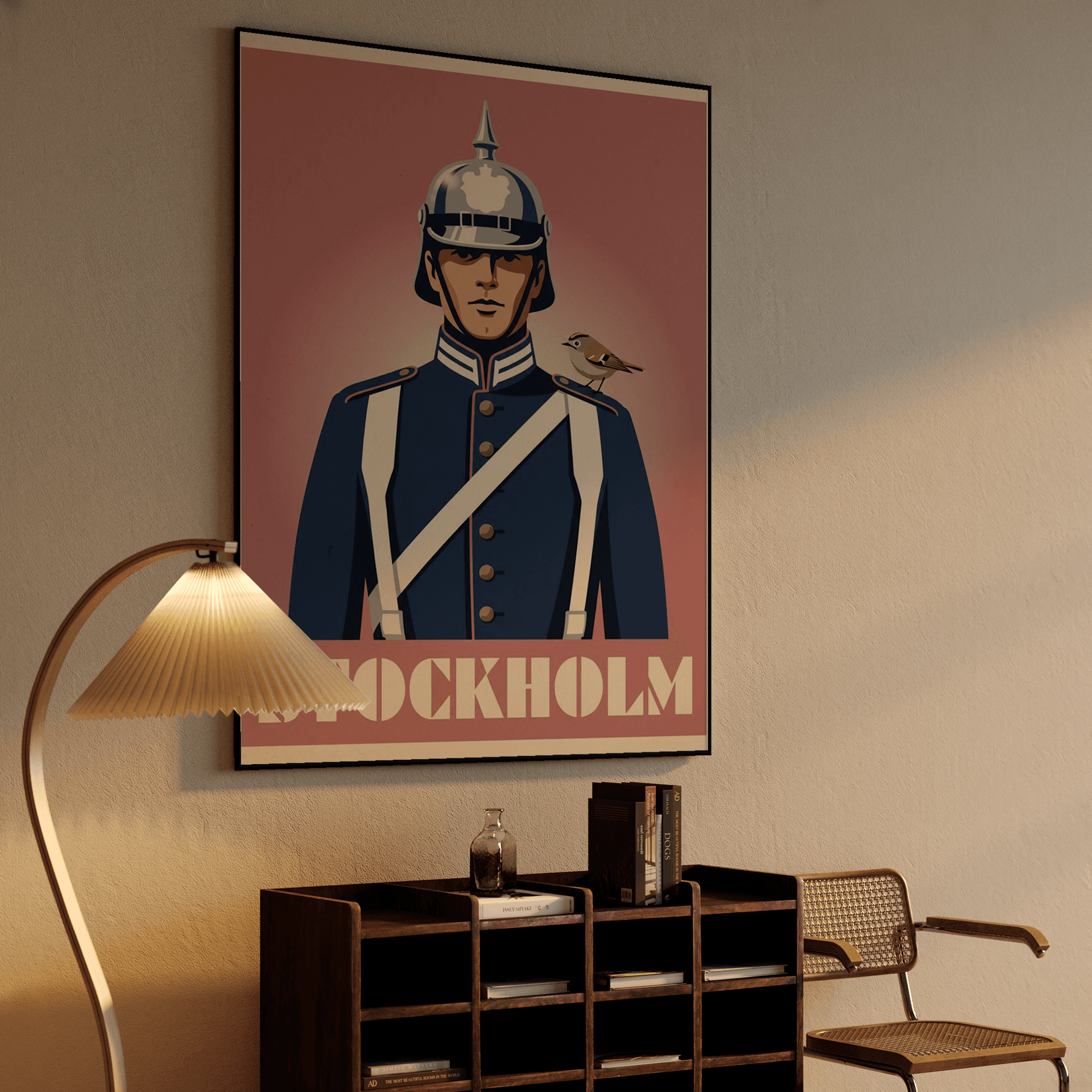 Stockholm Retro Poster: Swedish Royal Guard