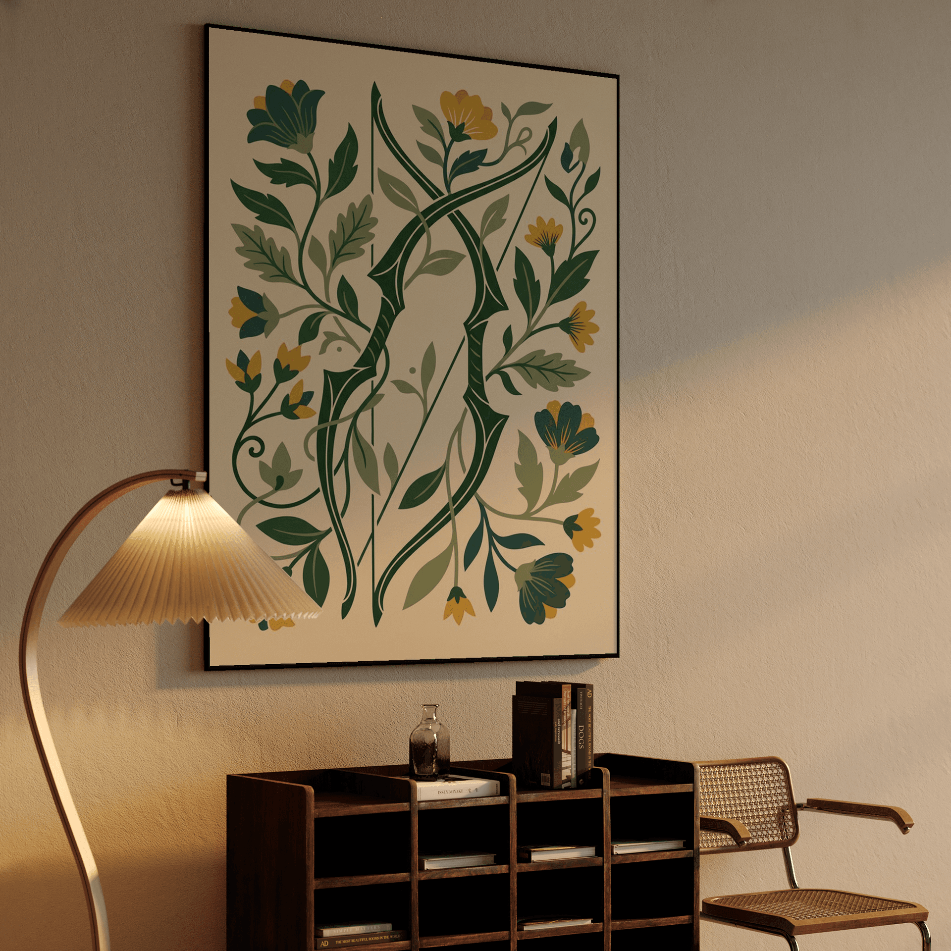 The Archer's Botanical Tapestry