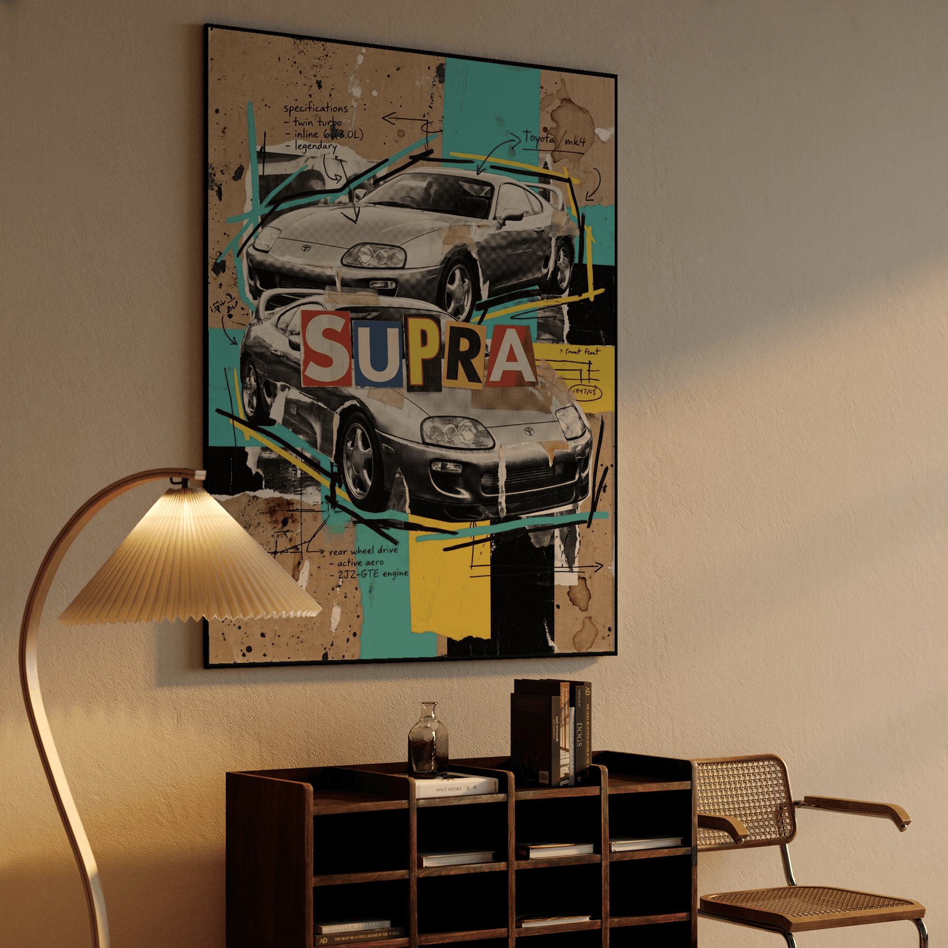 Supra MK4 Street Art Collage