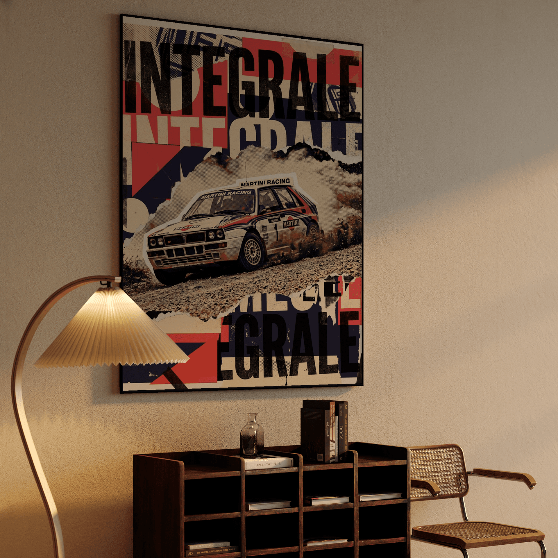 Lancia Delta Integrale Martini Racing Collage