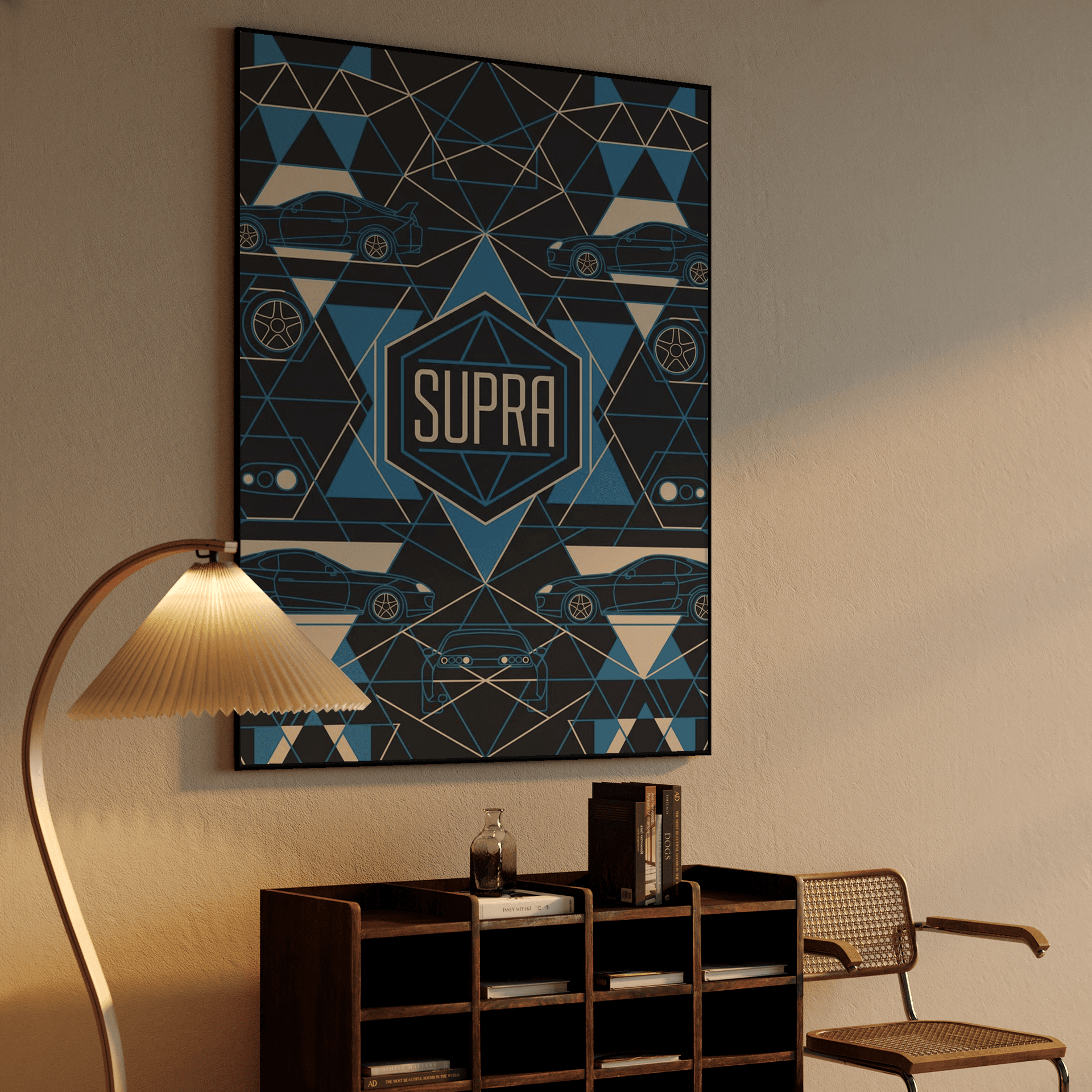 Geometric Supra MK4 Pattern Art