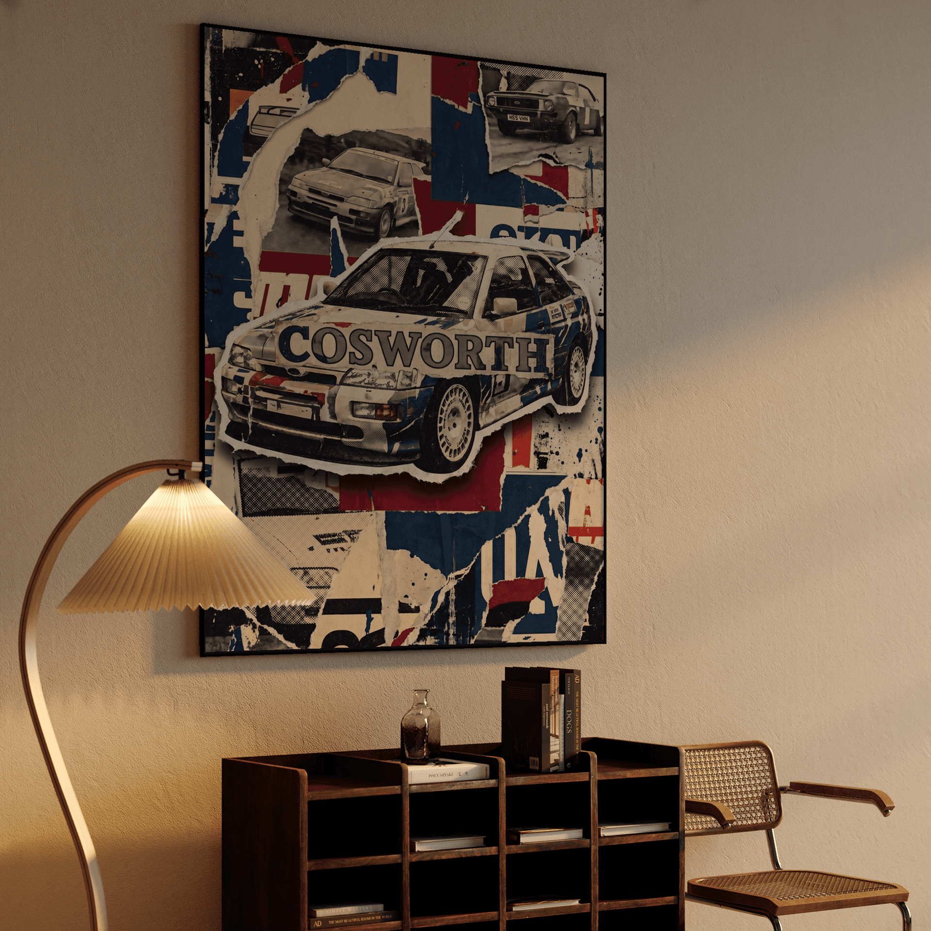 Cosworth RS Street Art Collage