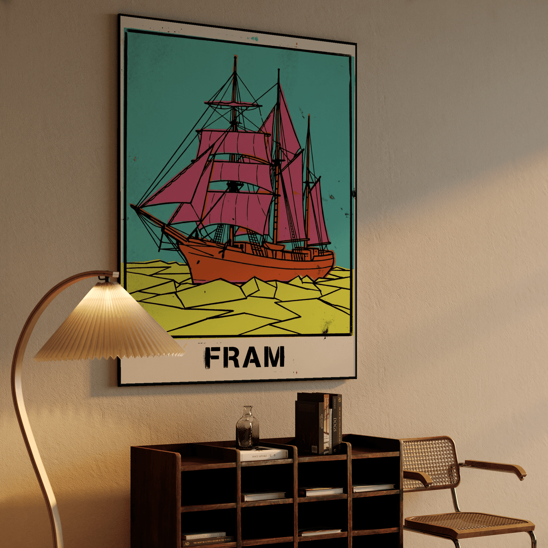 Vibrant Pop Art Fram Expedition