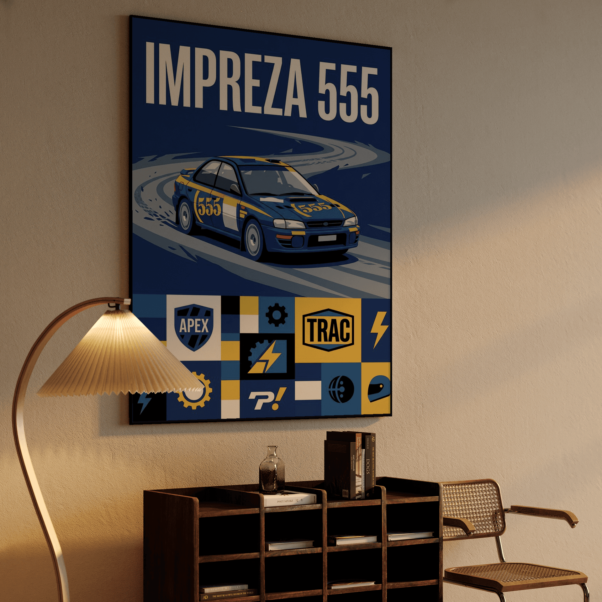 Impreza 555 Graphic Poster Art