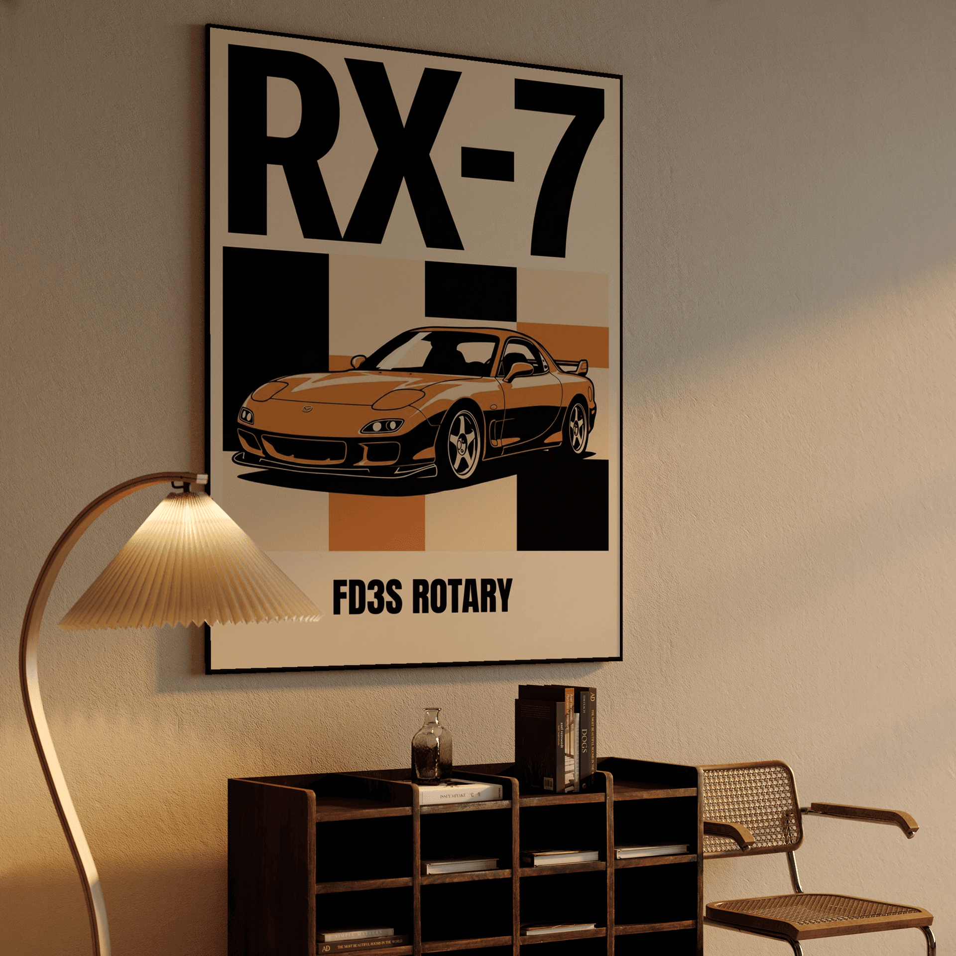 RX-7 FD3S Rotary Retro Graphic