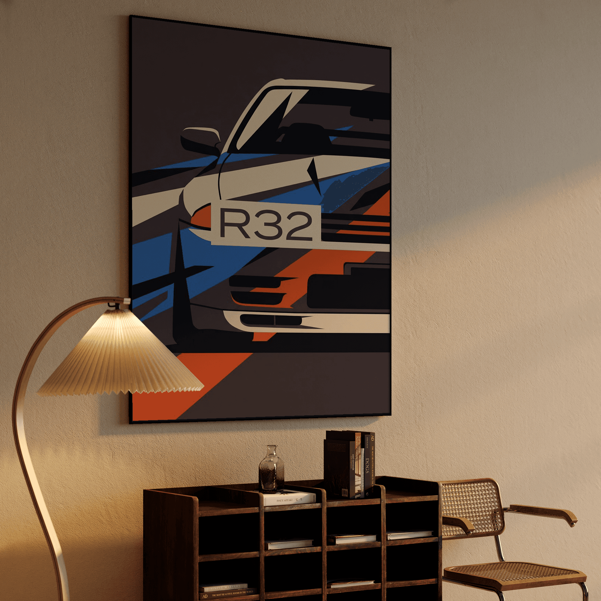 Geometric Skyline R32 Art
