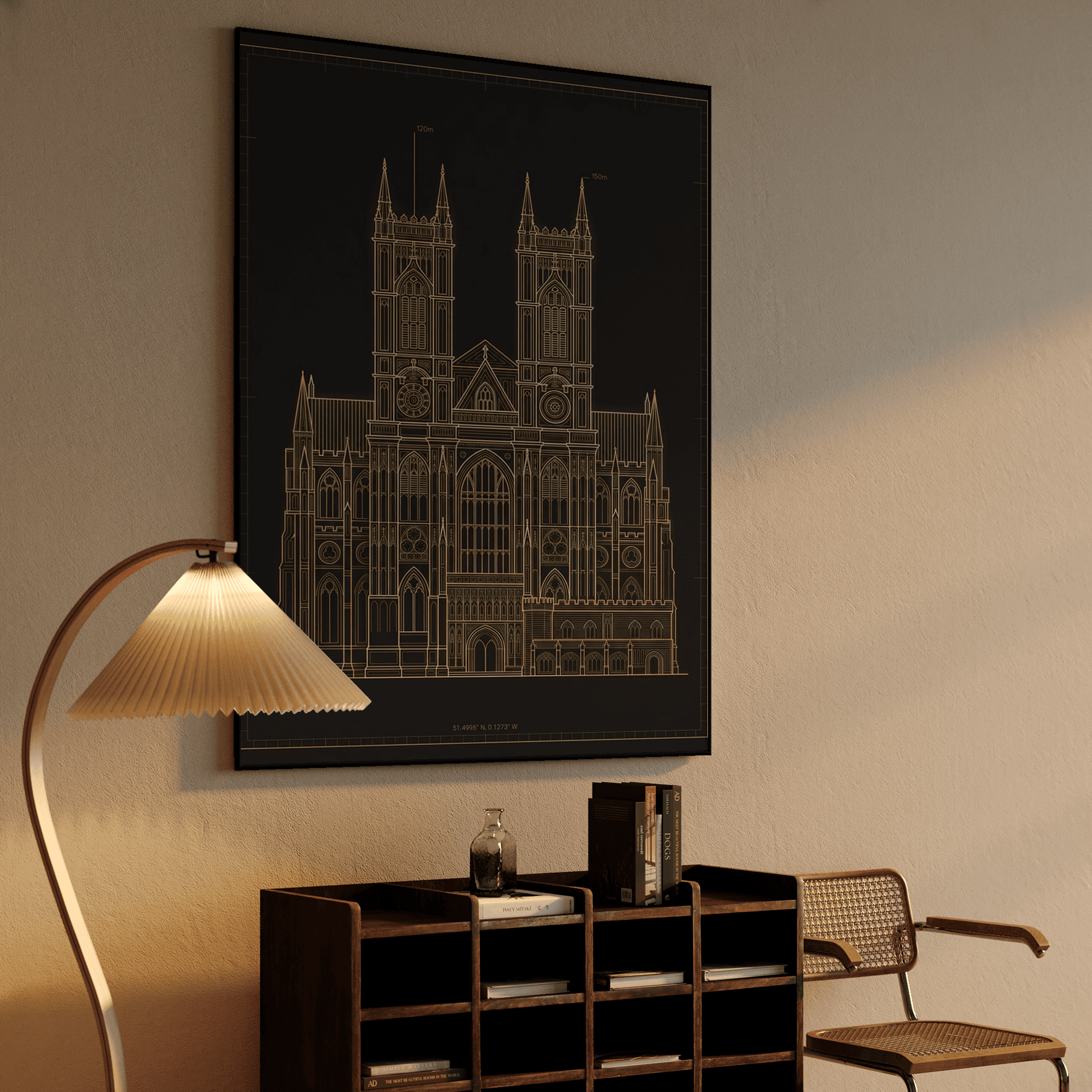 Westminster Abbey Gold Blueprint