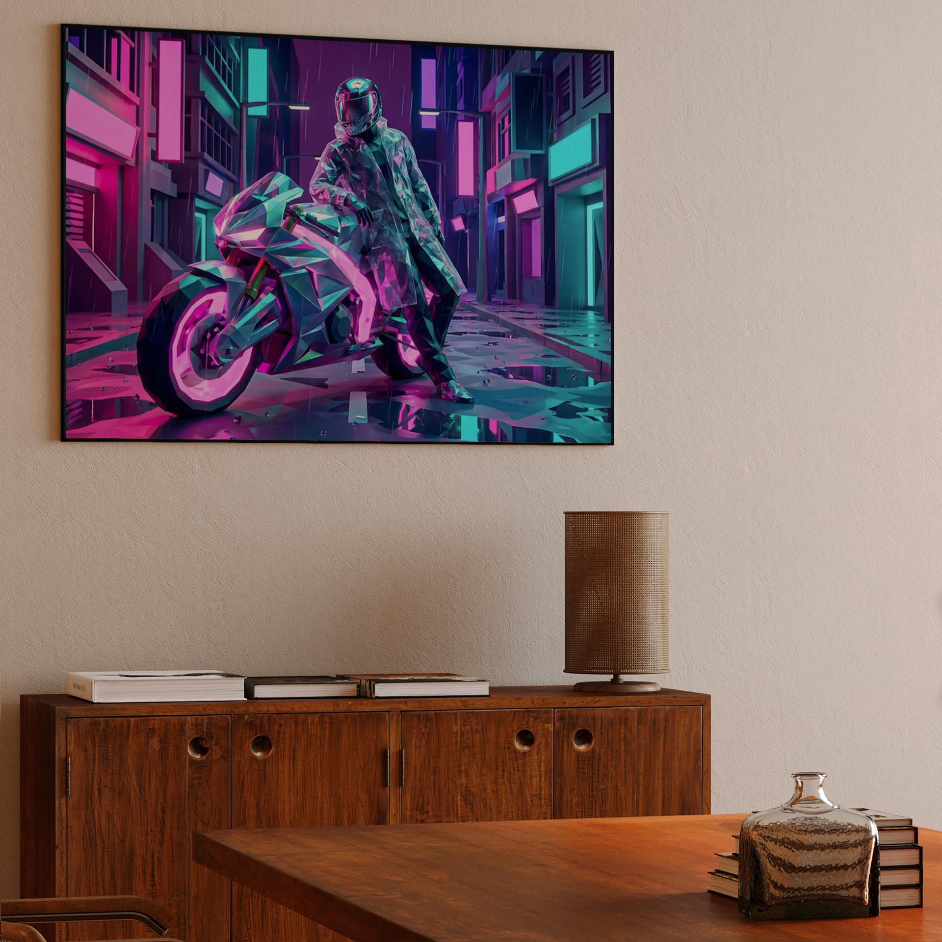 Crystalline Neon Rider