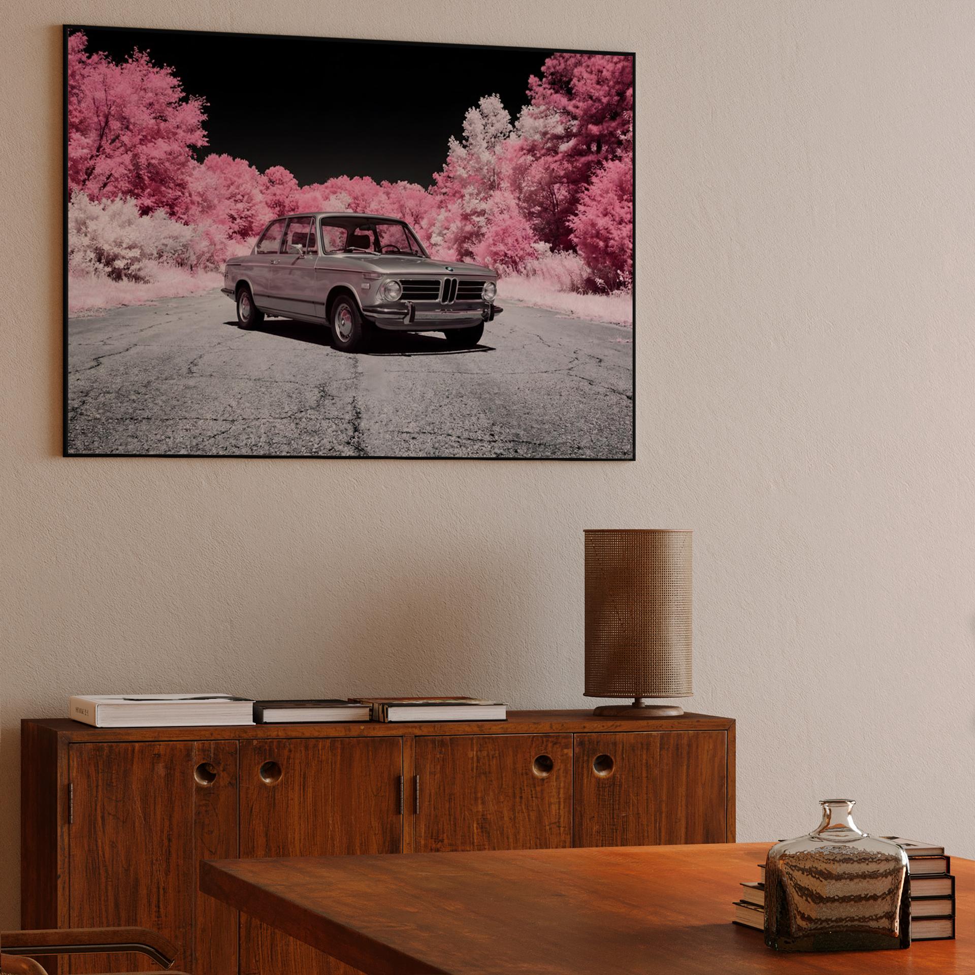 Infrared BMW 2002: Pink Foliage Dreamscape