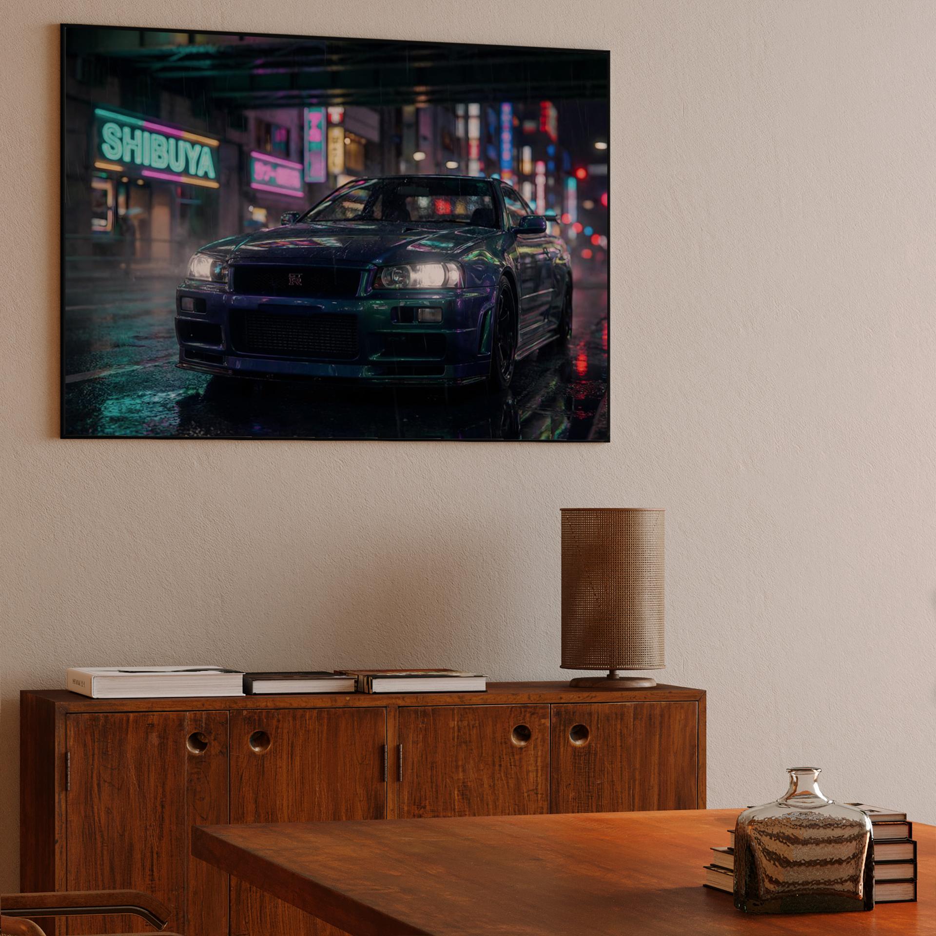 Midnight in Shibuya Skyline R34